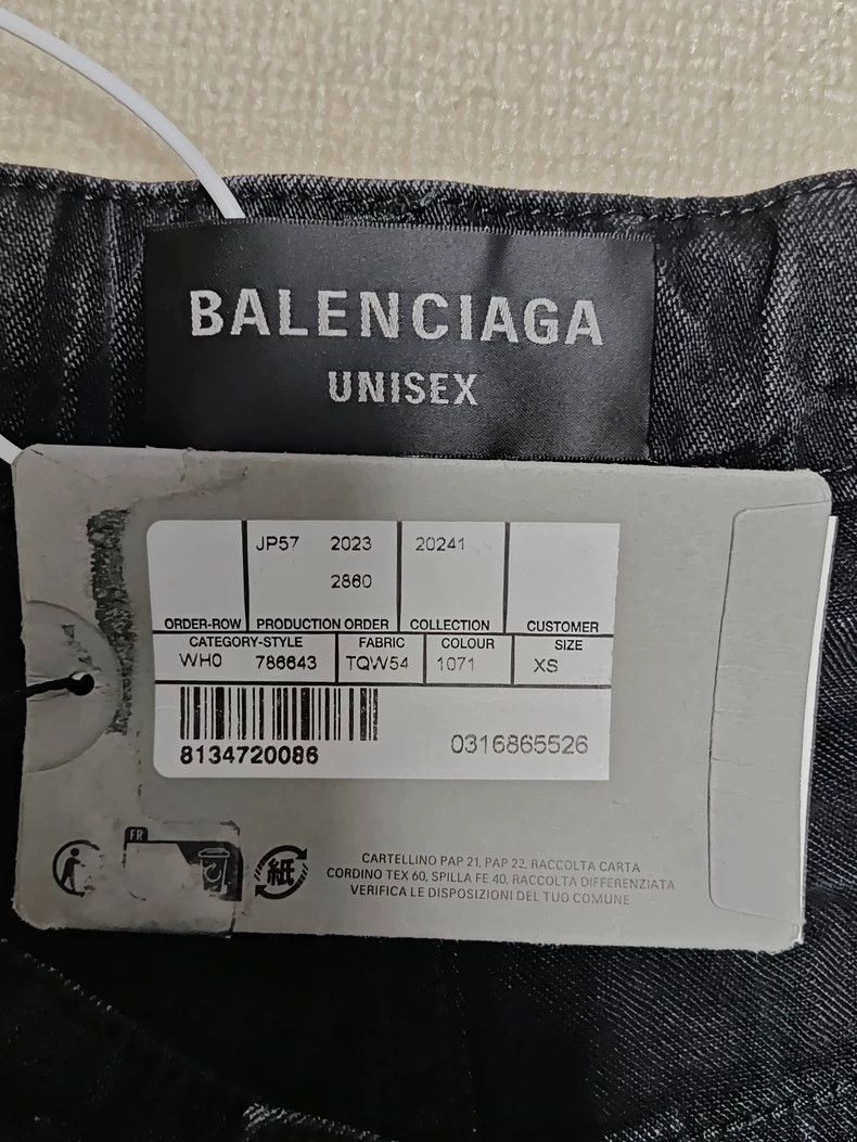 Balenciaga Balenciaga 24 FW drawstring knife cuts destroy Baggy jeans Size US 28 / EU 44 - 5 Thumbnail