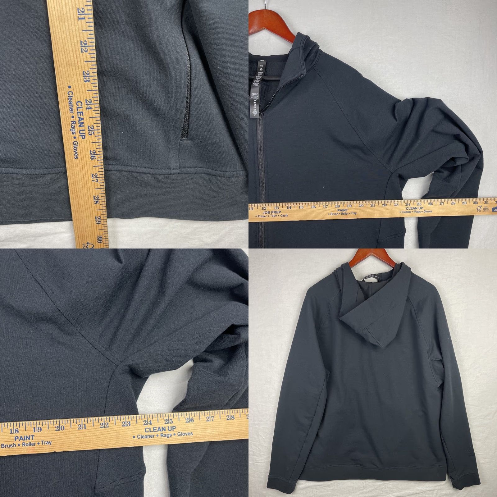Lululemon Lululemon City Sweat Hoodie Mens 2XL Black Full Zip Stretch LM3CBZS Size US XXL / EU 58 / 5 - 8 Thumbnail