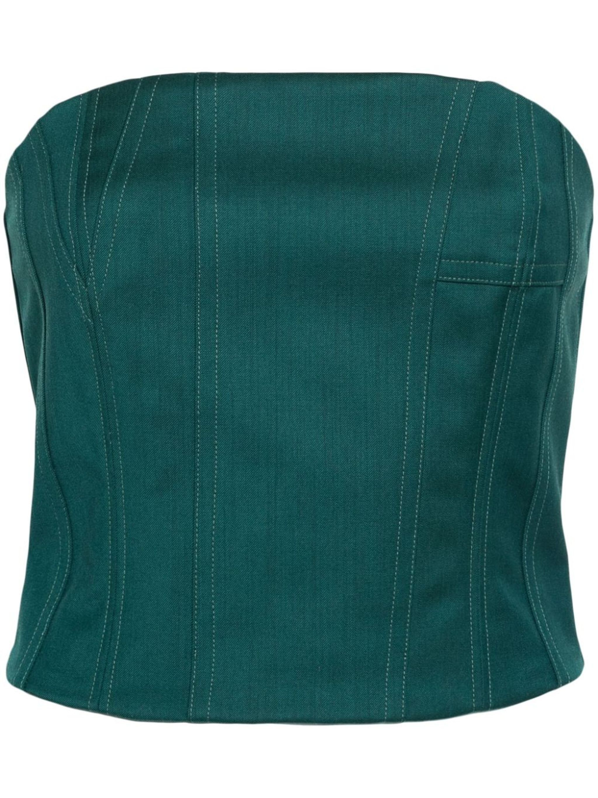 Amiri o1y0425 Crop Top in Green Size XS / US 0-2 / IT 36-38 - 1 Thumbnail