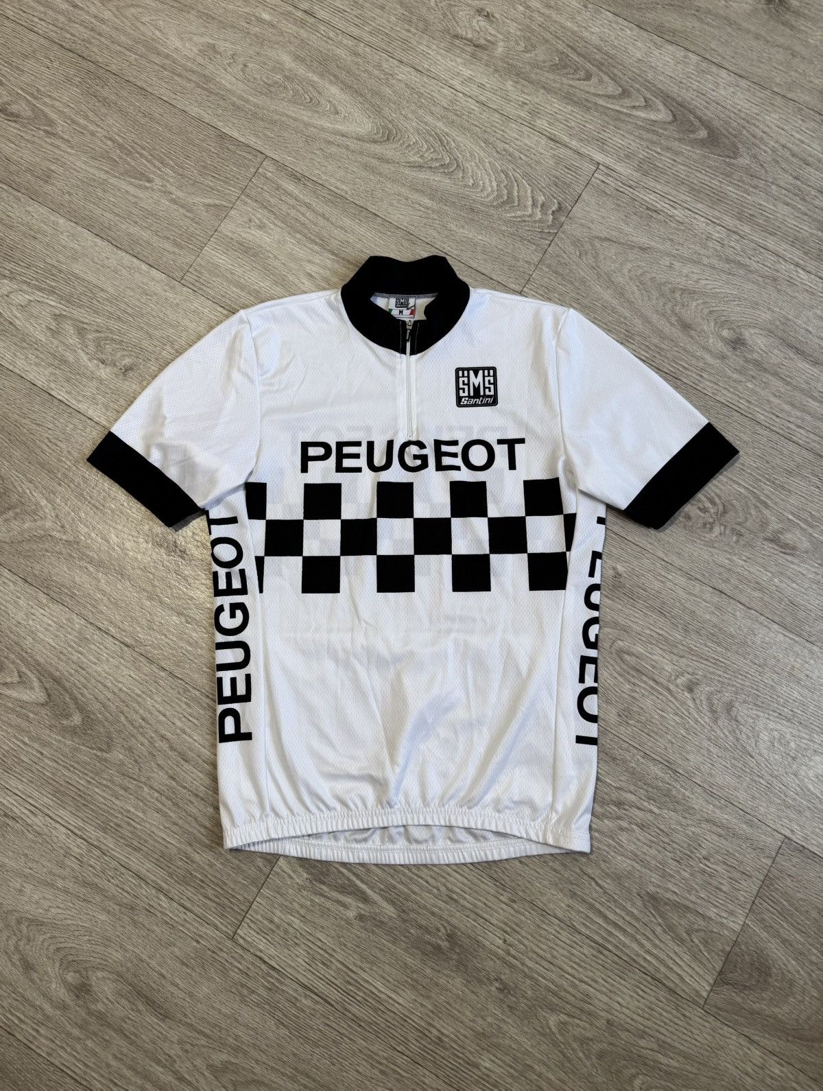 Bicycle 🔷Vintage Santini Peugeot Cycling Jersey🔷 Size US M / EU 48-50 / 2 - 1 Thumbnail