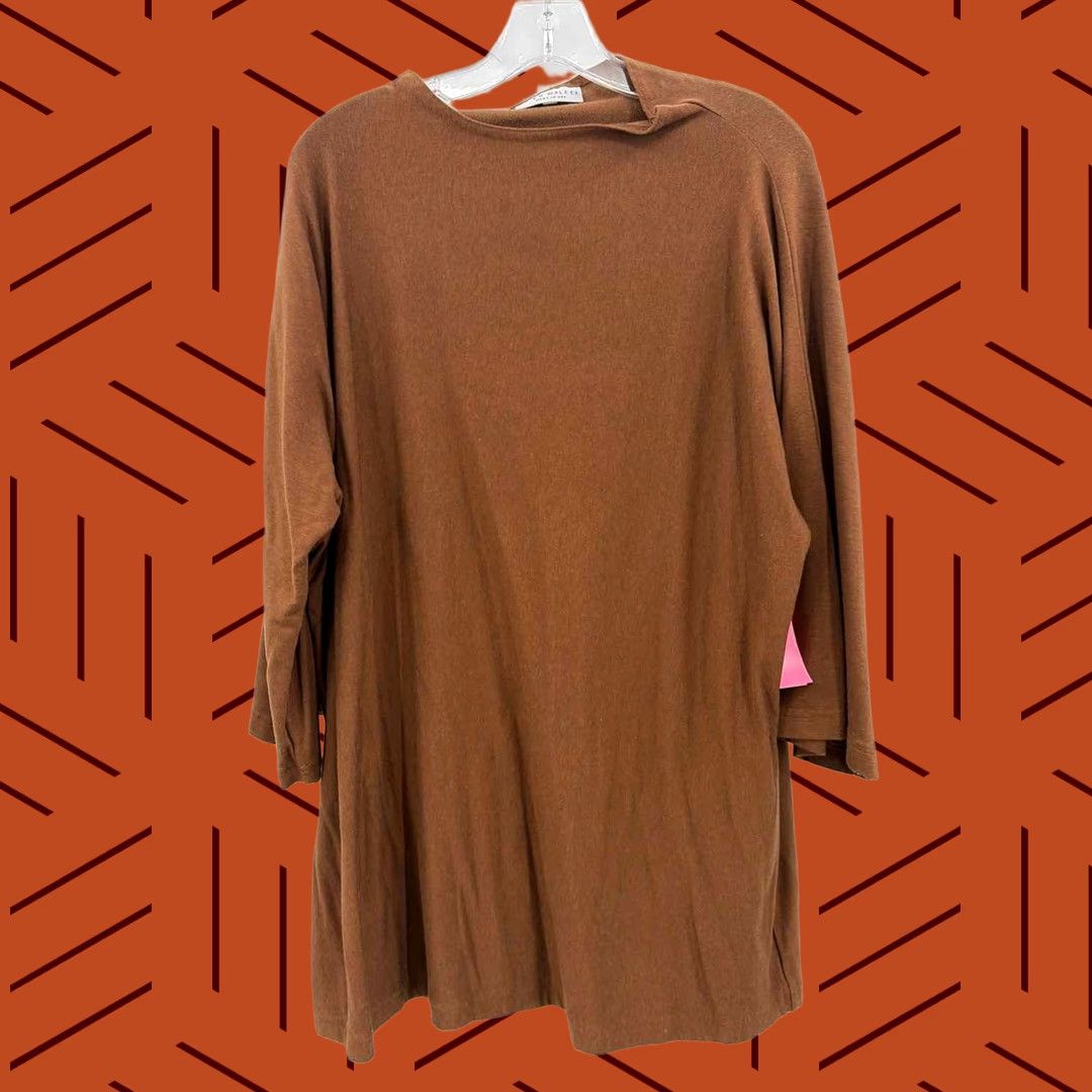 Vintage Bryn Walker Blouse Brown Large Regular Women? Size L / US 10 / IT 46 - 1 Thumbnail