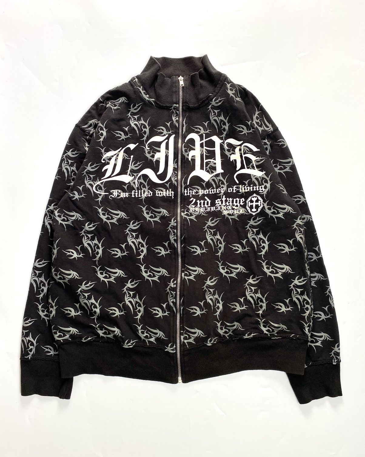 tribal zip up sweatshirt poem like NN