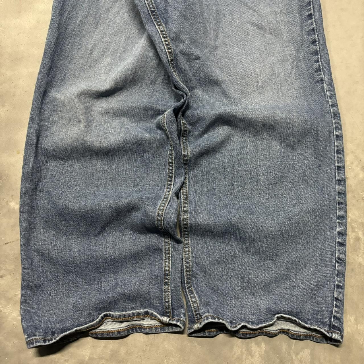Japanese Brand × Vintage Crazy Vintage Y2K/2000s Baggy Medium Wash Skater Denim Jeans! Size US 42 / EU 58 - 6 Thumbnail