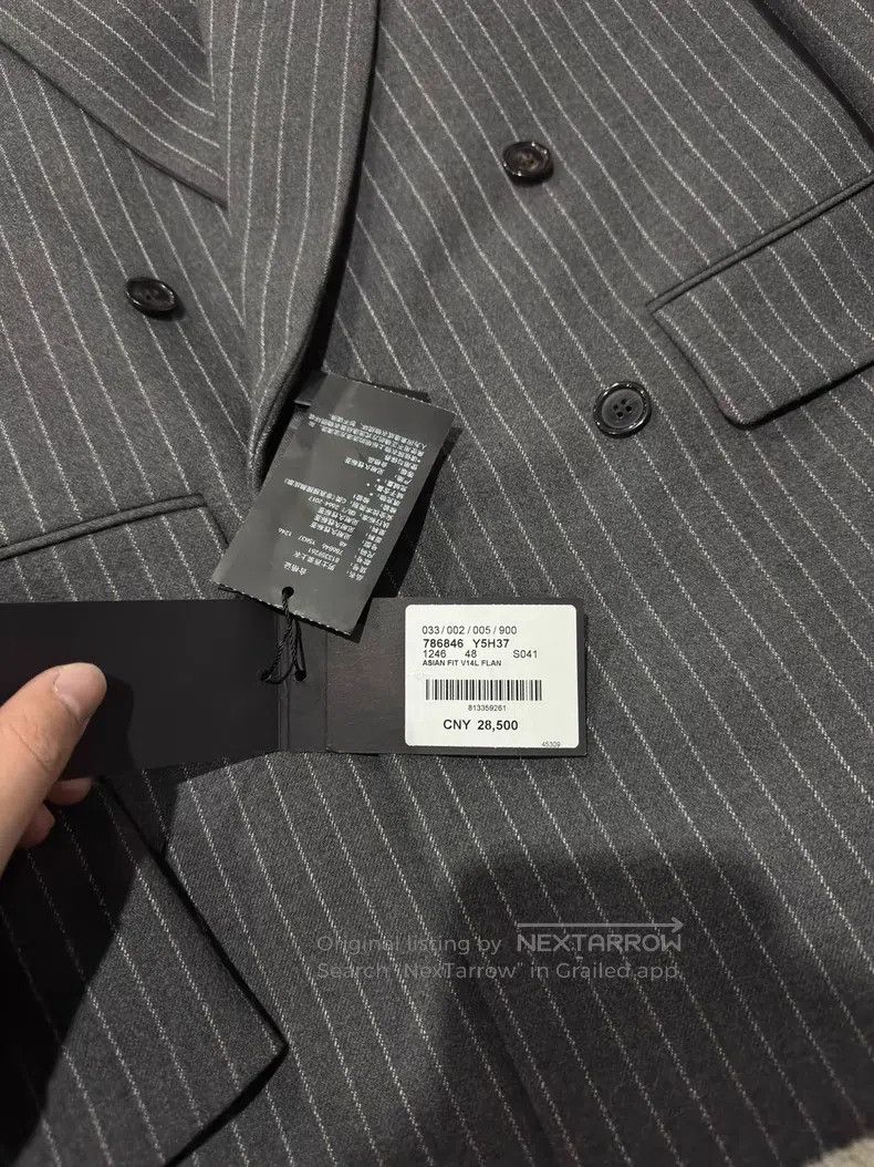 Saint Laurent Paris Saint Laurent Paris Flannel Double-breasted Men's Suit Jac Size US M / EU 48-50 / 2 - 4 Thumbnail