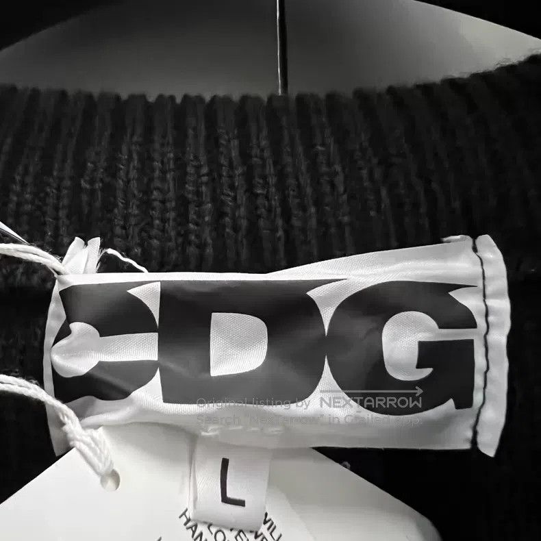 Comme des Garcons Comme Des Garcons Black Chest Logo Print Sweater Size L / US 10 / IT 46 - 2 Thumbnail