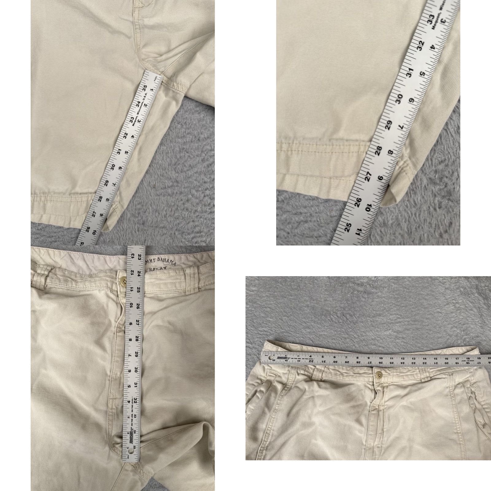 Tommy Bahama Tommy Bahama Shorts Men 40 Khaki Relax Cargo Pockets Zip Fly Tencel Blend Casual Size US 40 / EU 56 - 8 Thumbnail