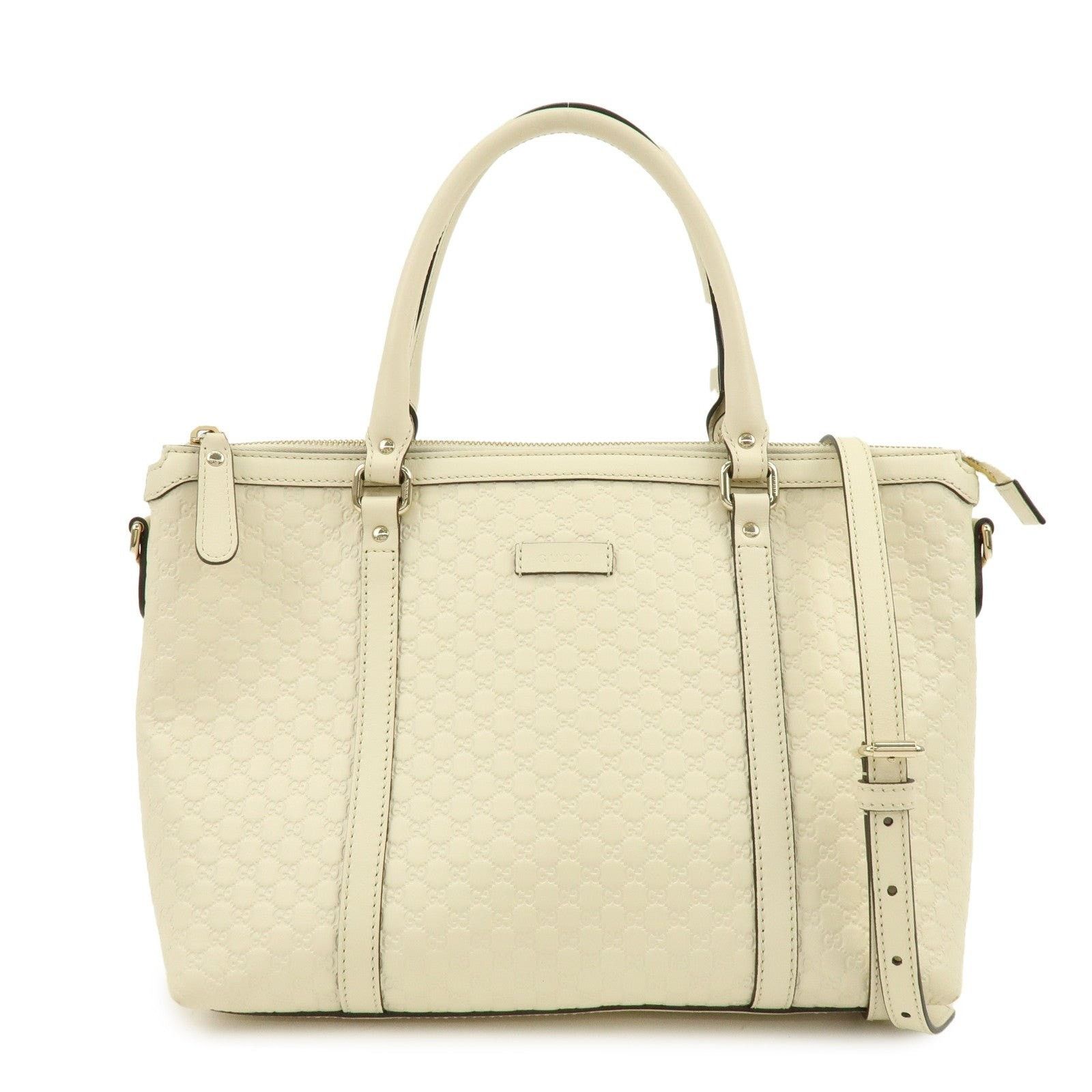 Gucci Gucci Microguccissima Leather Tote Cream Size ONE SIZE - 1 Thumbnail