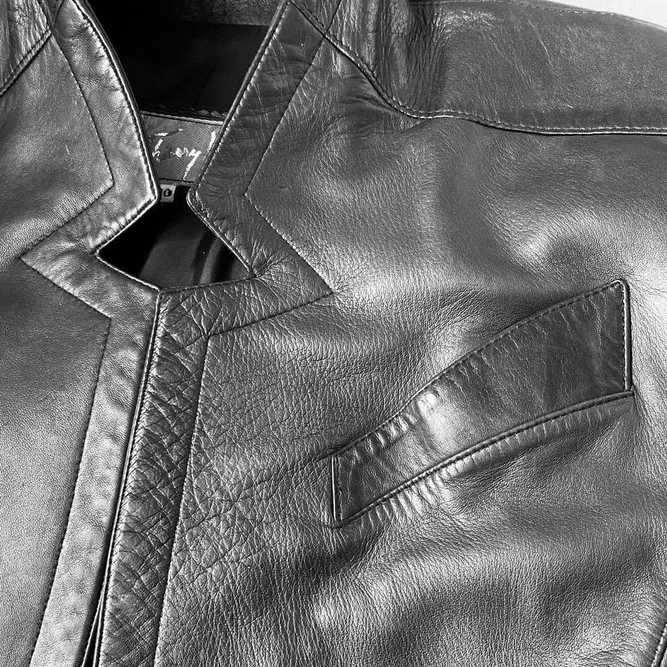 Thierry Mugler Thierry Mugler leather jacket large shoulders star neckline Size M / US 6-8 / IT 42-44 - 5 Thumbnail
