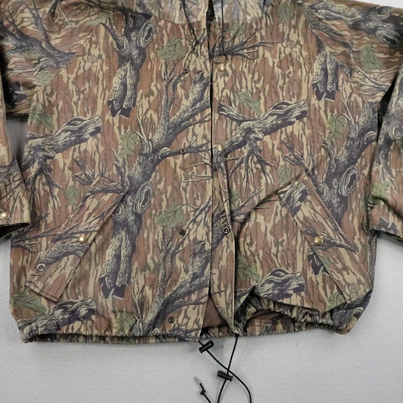 Vintage VINTAGE Cabelas Jacket Mens Large Brown Camo Dry Plus Mossy Oak Hunting Coat Size US L / EU 52-54 / 3 - 3 Thumbnail