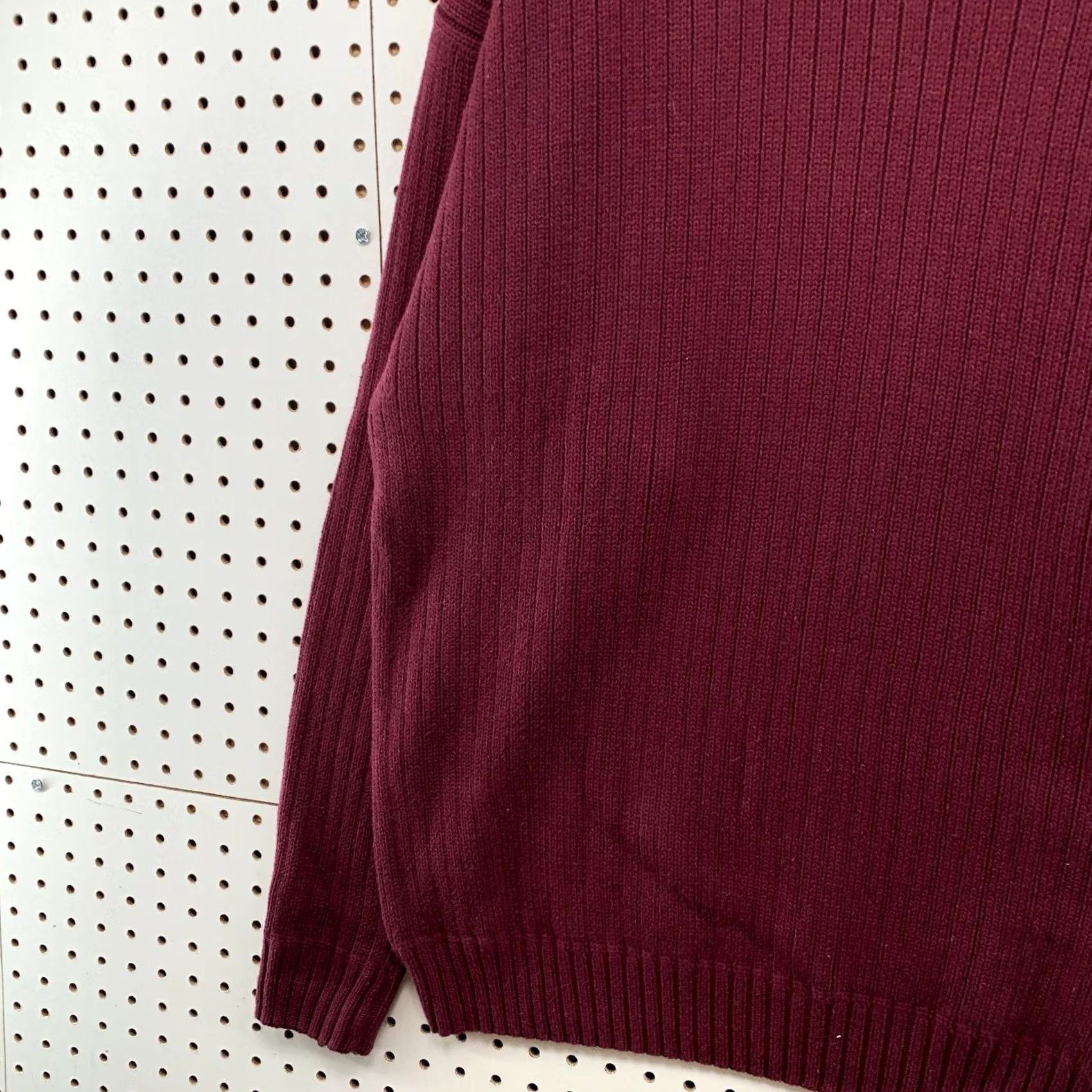 Ralph Lauren VINTAGE Chaps Ralph Lauren Handframe Knit Sweater Mens XLT Maroon 100% Cotton Size US XL / EU 56 / 4 - 7 Thumbnail