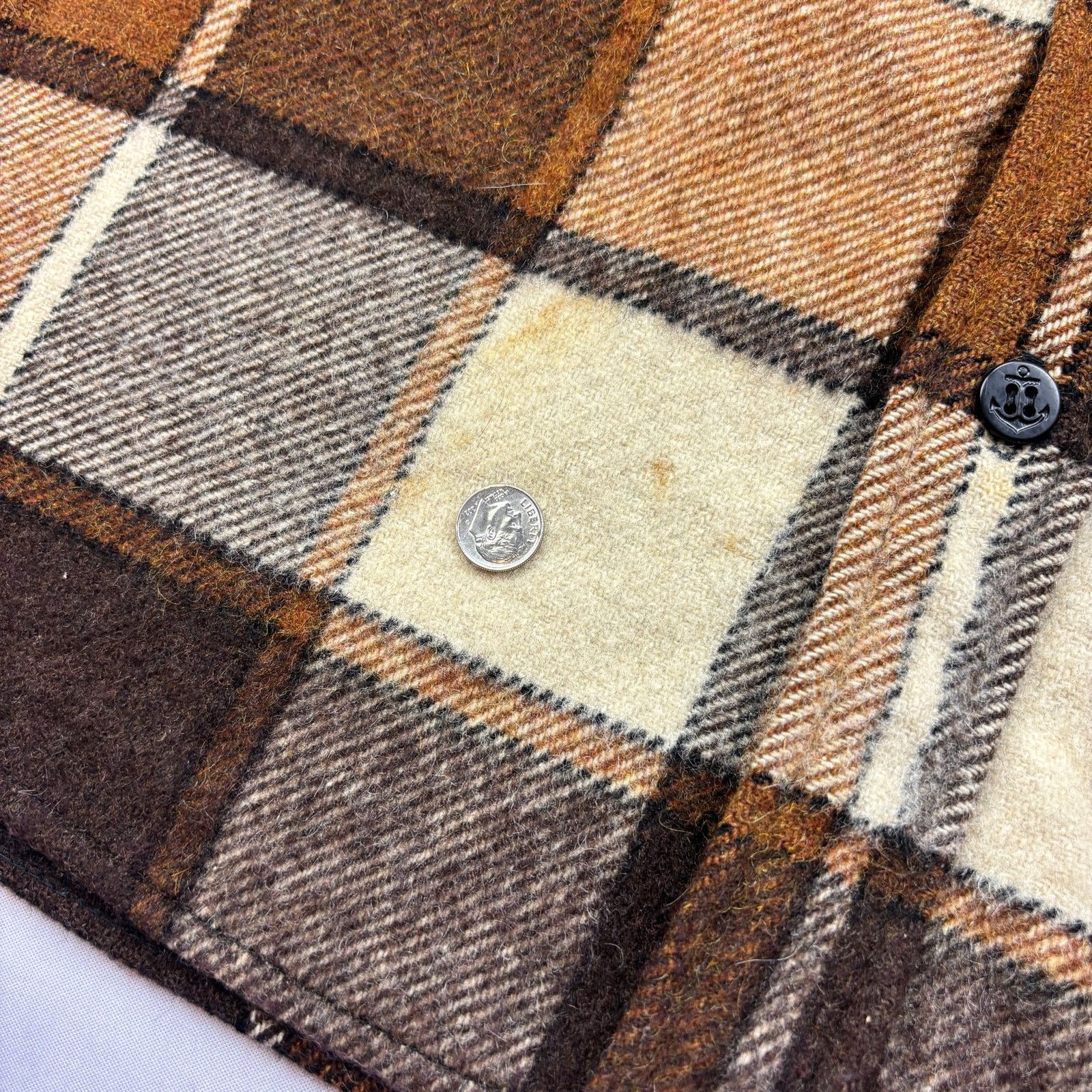 Vintage Vintage 60s Penneys Towncraft Wool Shacket Flannel Medium Size US M / EU 48-50 / 2 - 9 Thumbnail