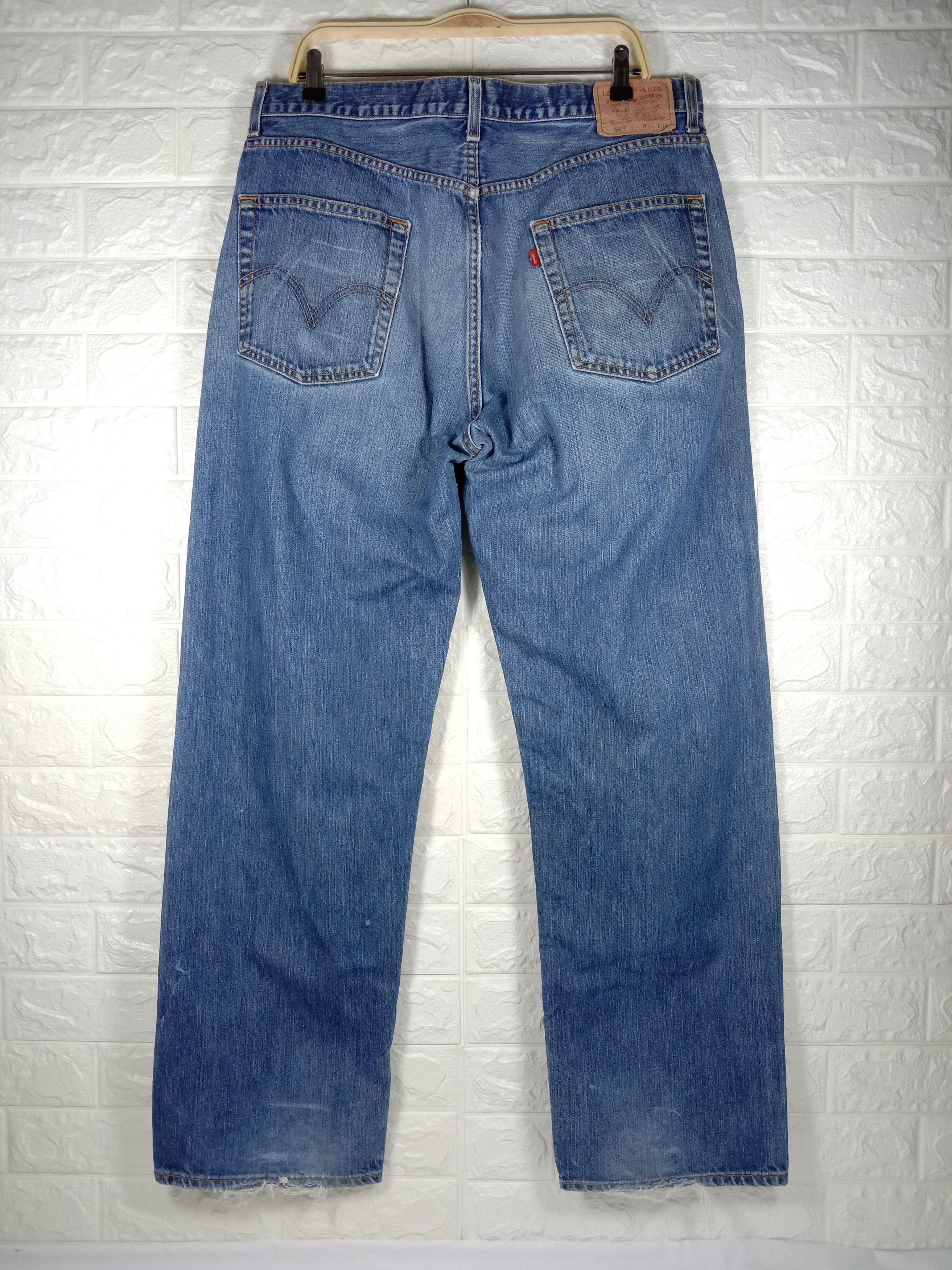 Levi's Vintage Levi’s 569 Jeans Loose Straight Distressed Denim Size US 36 / EU 52 - 5 Thumbnail