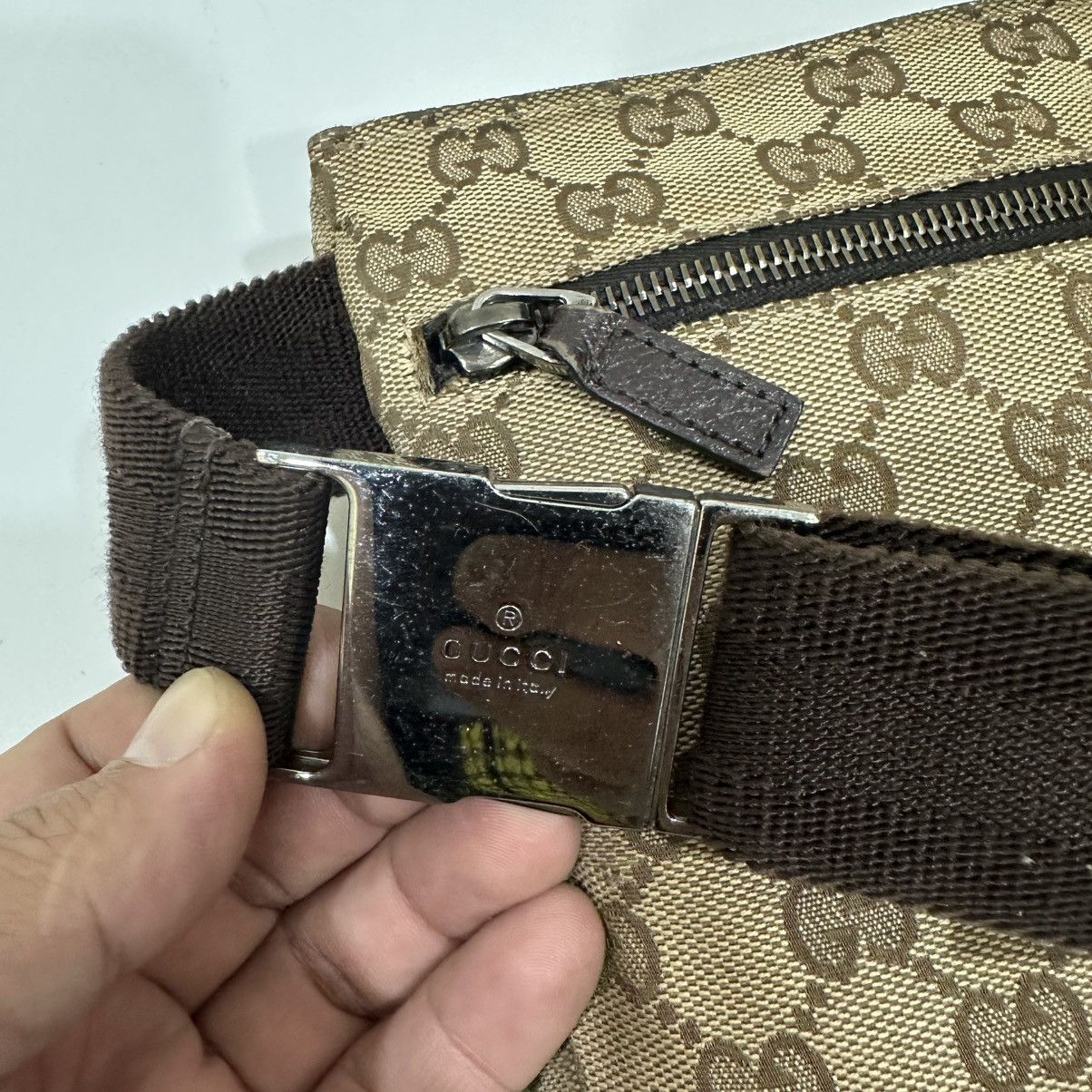 Gucci GUCCI GG CANVAS DOUBLE POCKET FANNY PACK BELT BAG 27 Size ONE SIZE - 12 Thumbnail