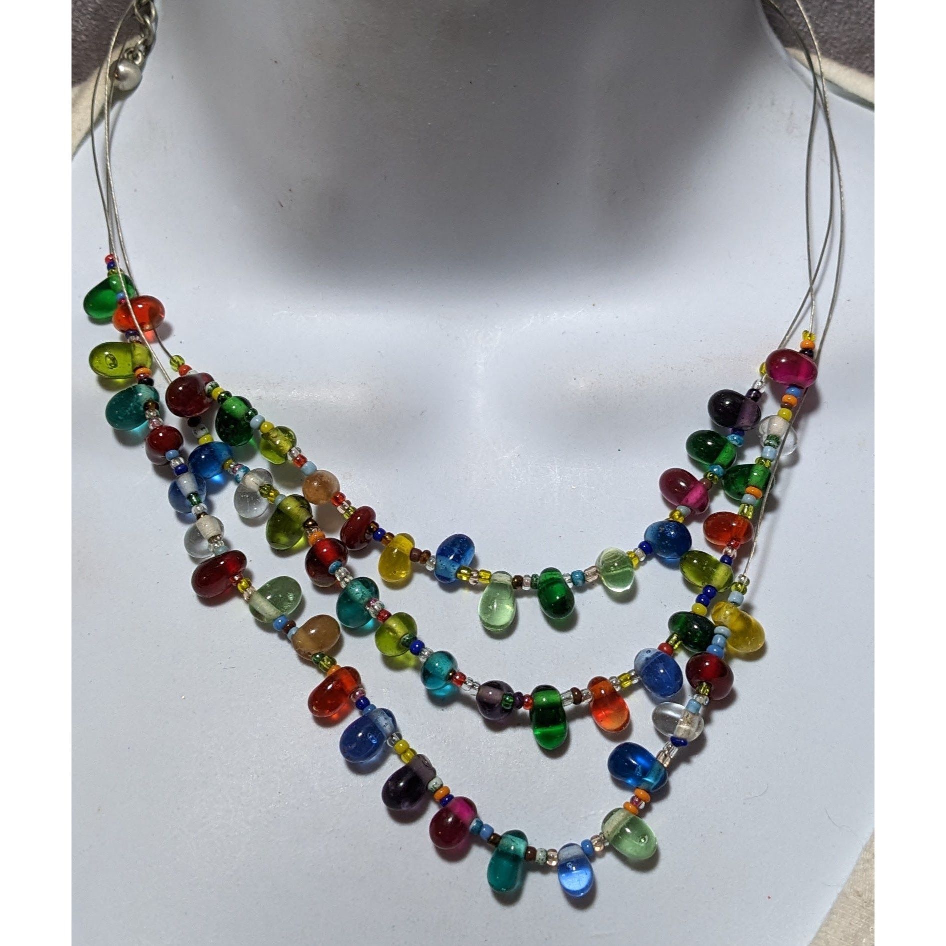 Other Candycore Multilayer Rainbow Glass Drop Necklace Size ONE SIZE - 5 Thumbnail