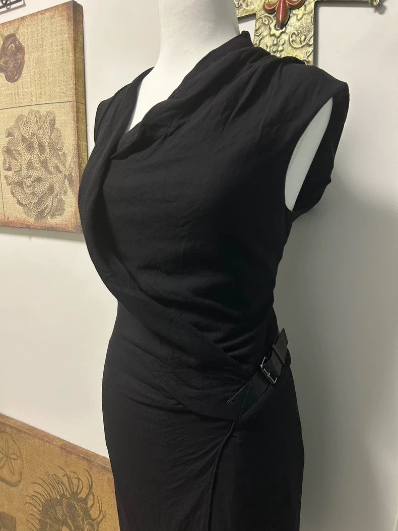 Helmut Lang HELMUT LANG size2 Layered cowhide slanted front dress Size M / US 6-8 / IT 42-44 - 2 Thumbnail
