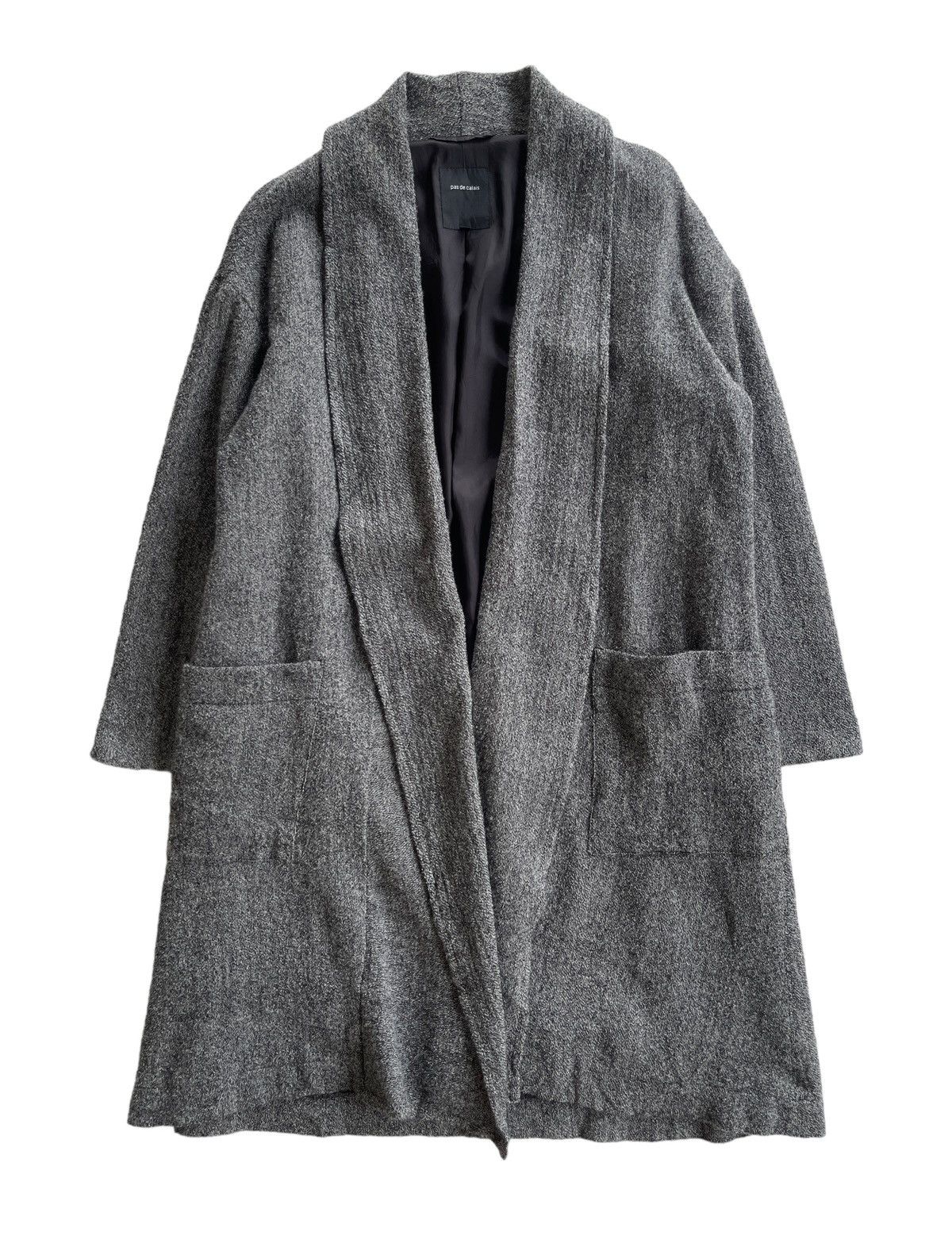 image of Pas De Calais Button Less Cardigan Coat in Grey, Women's (Size XS)