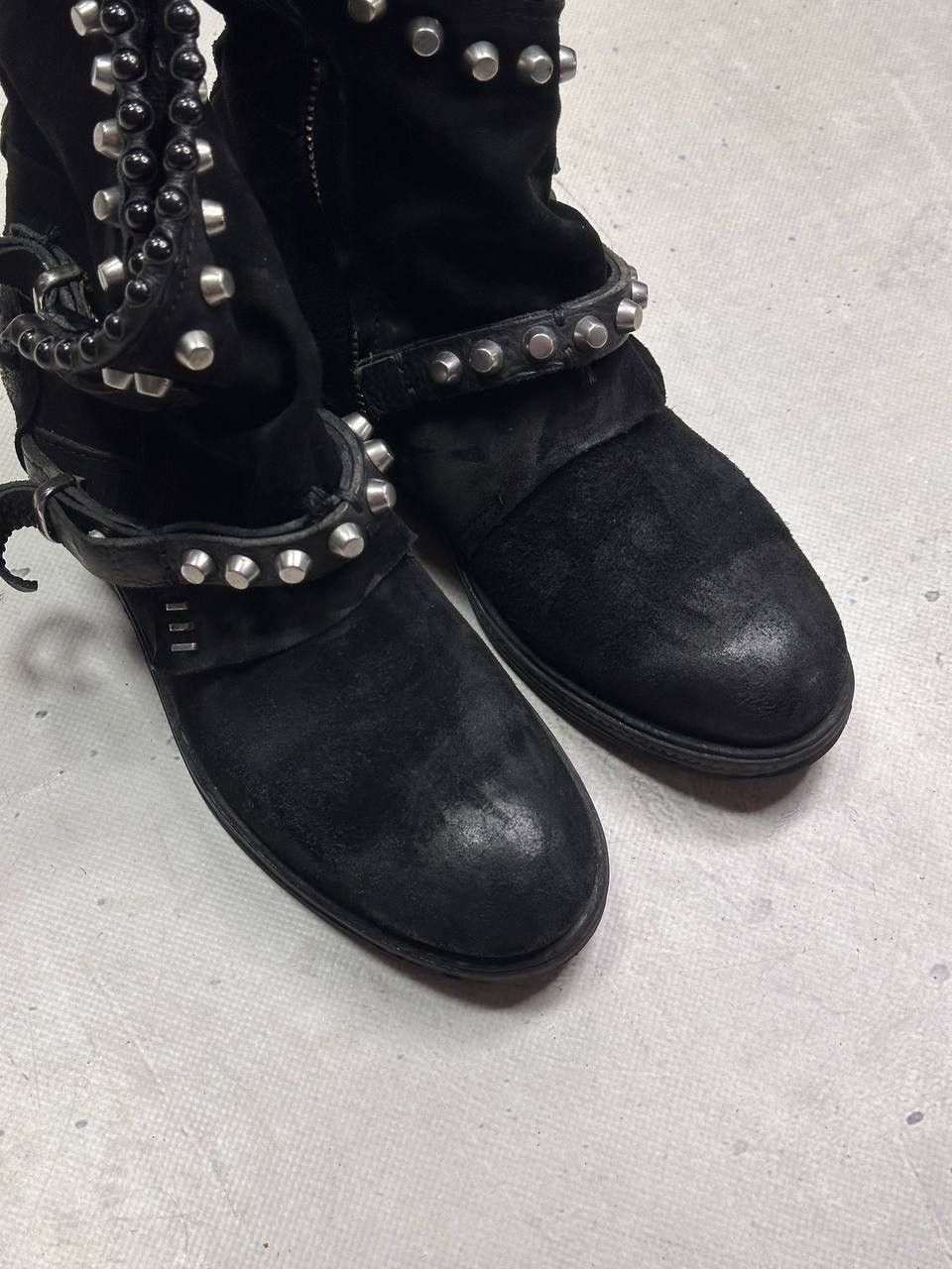 A.S.98 A.S.98 Airstep Verti Studded Leather Ankle Boots Black EU 38 Size US 7.5 / IT 37.5 - 4 Thumbnail