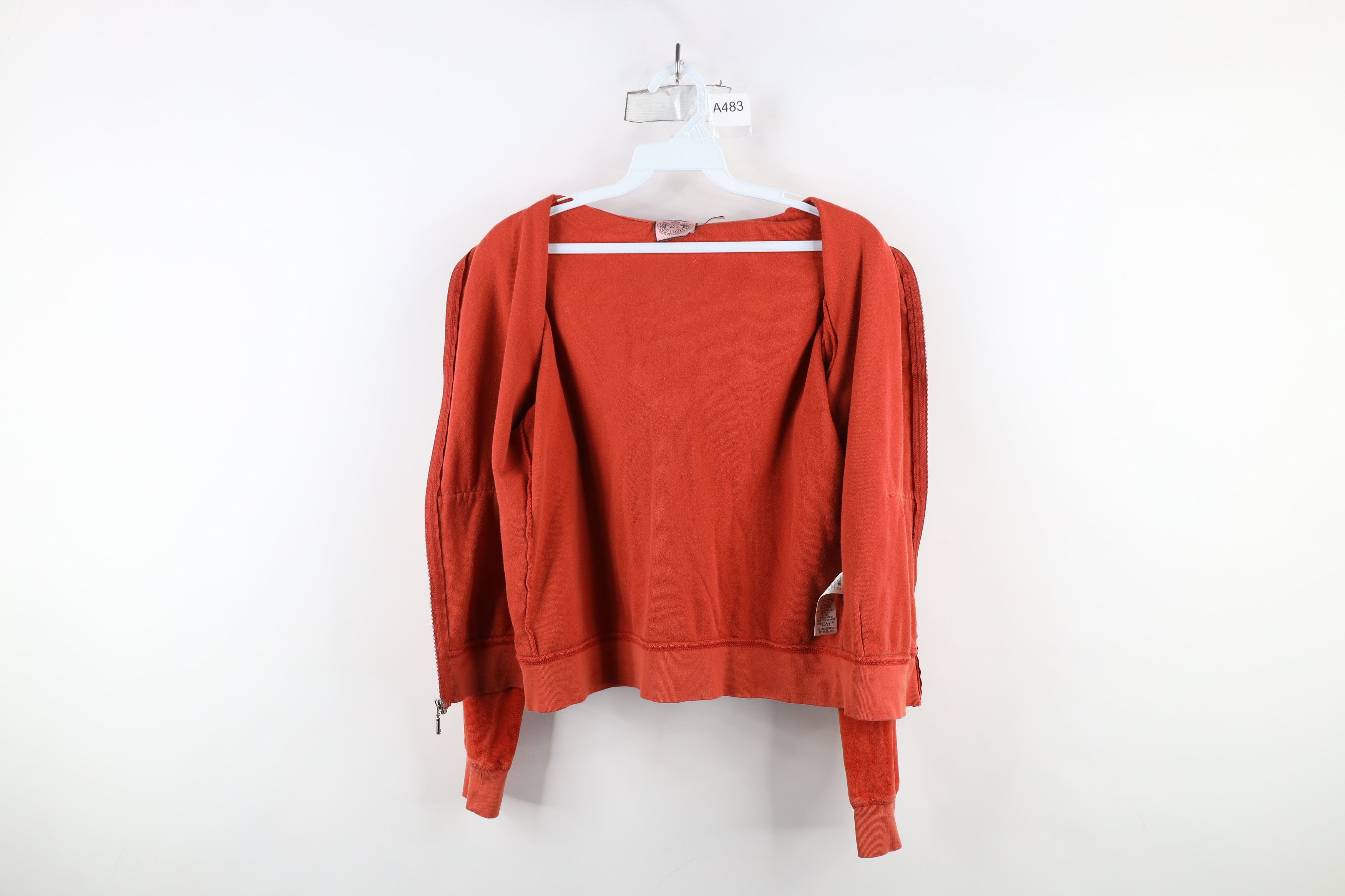 Juicy Couture × Vintage Vintage 90s Y2K Juicy Couture Velour Full Zip Hoodie USA Size S / US 4 / IT 40 - 9 Thumbnail