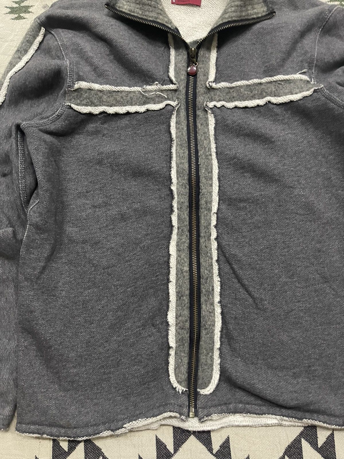 Levi's 2000s LEVIS RED TAB COTTON ,WOOL CROSS ZIPPER SWEATER Size US M / EU 48-50 / 2 - 4 Thumbnail