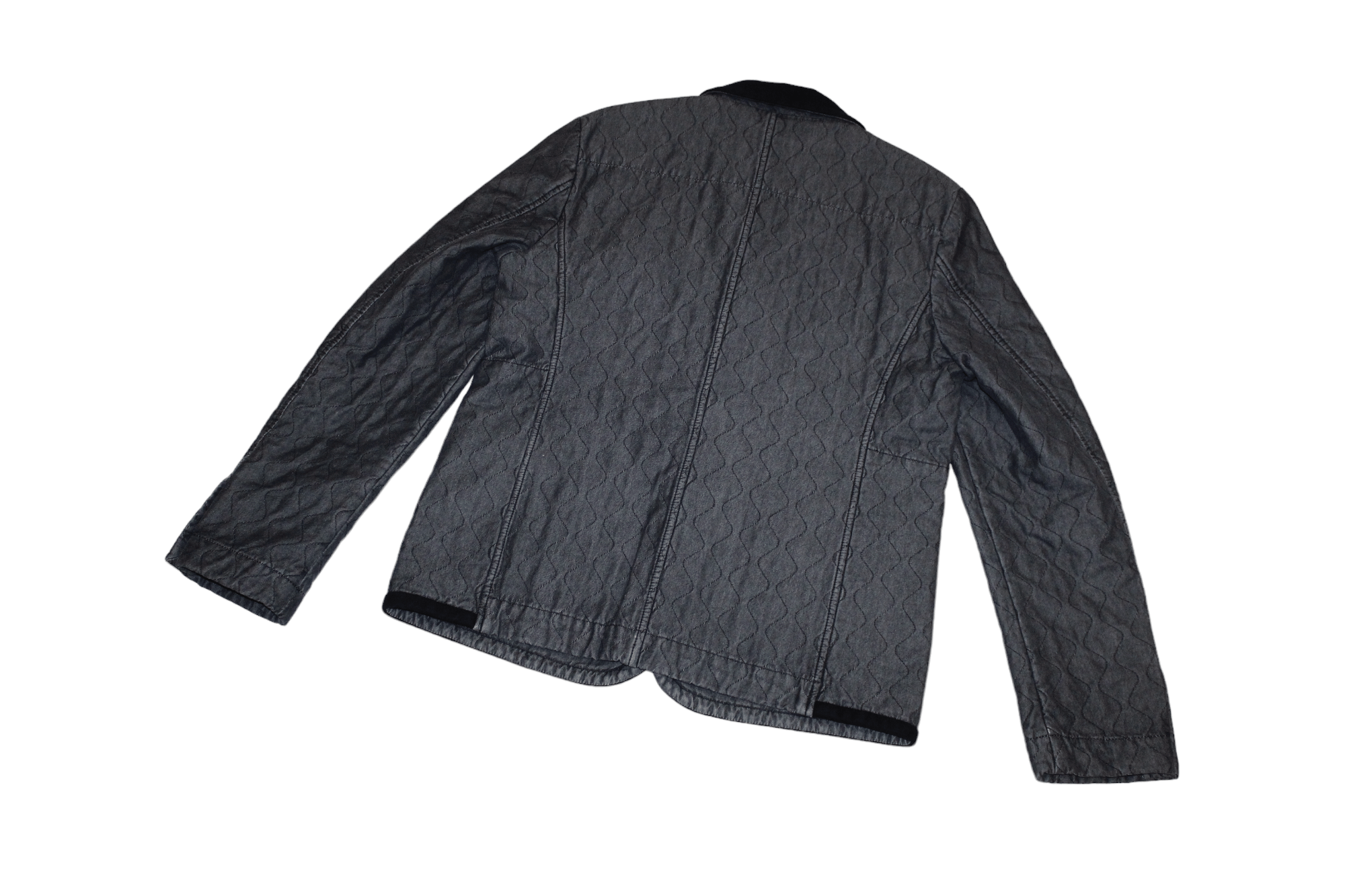 Andrea Pompilio Andrea Pompilio Charcoal Black Quilted Insulated Jacket Size US L / EU 52-54 / 3 - 15 Thumbnail
