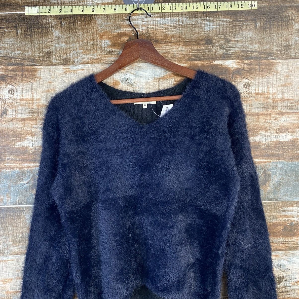 Global Work DL Global Work Fur shaggy mohair Black Knitwear #C1058 Size M / US 6-8 / IT 42-44 - 2 Thumbnail