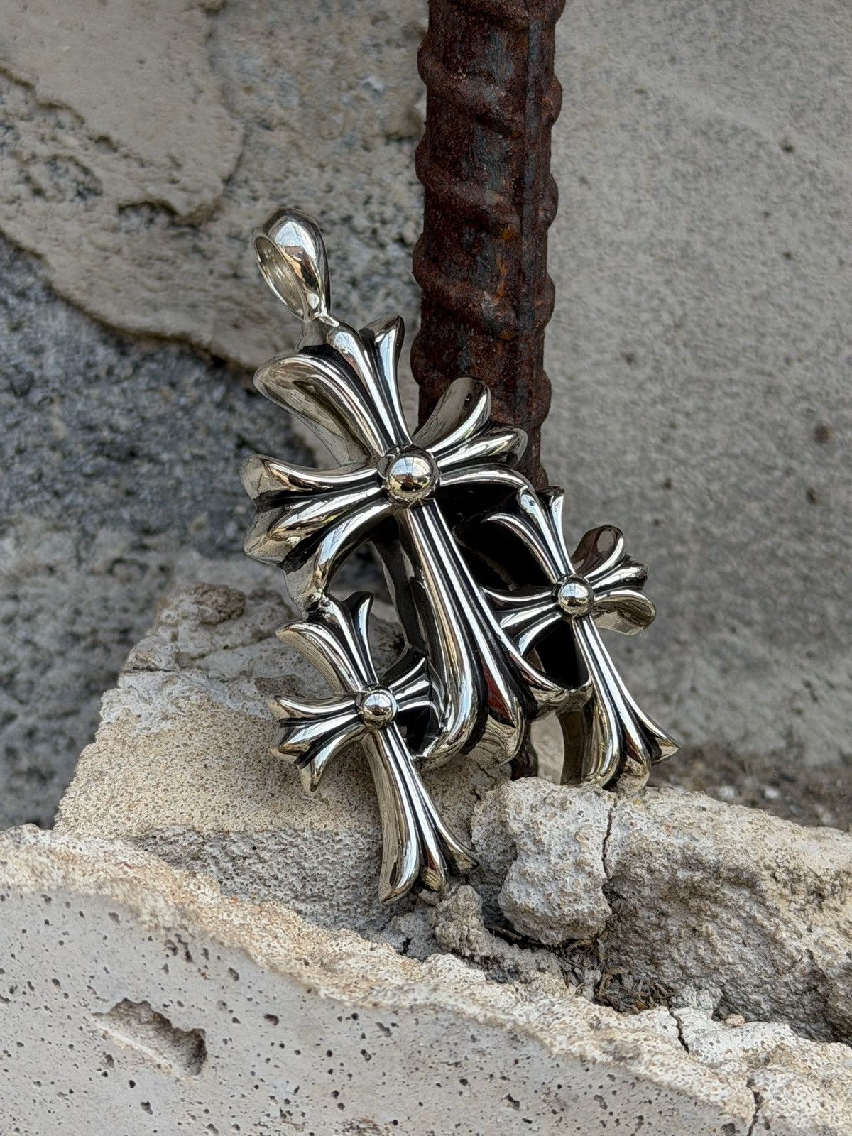 Chrome Hearts Chrome Hearts Triple Cross Pendant Size ONE SIZE - 2 Thumbnail