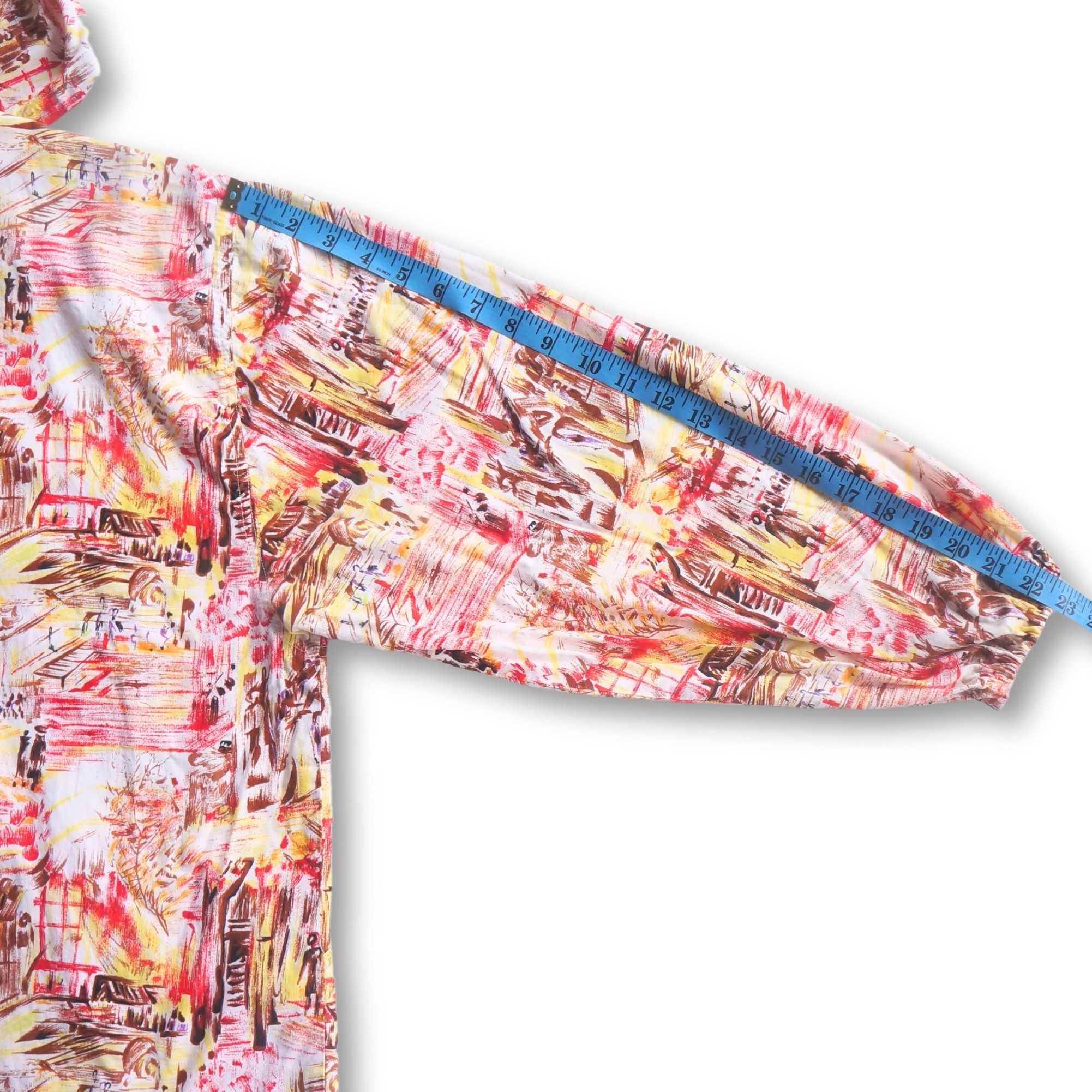 Japanese Brand Nosvos Resort Abstract Design Hooded Light Jacket Size US L / EU 52-54 / 3 - 10 Thumbnail