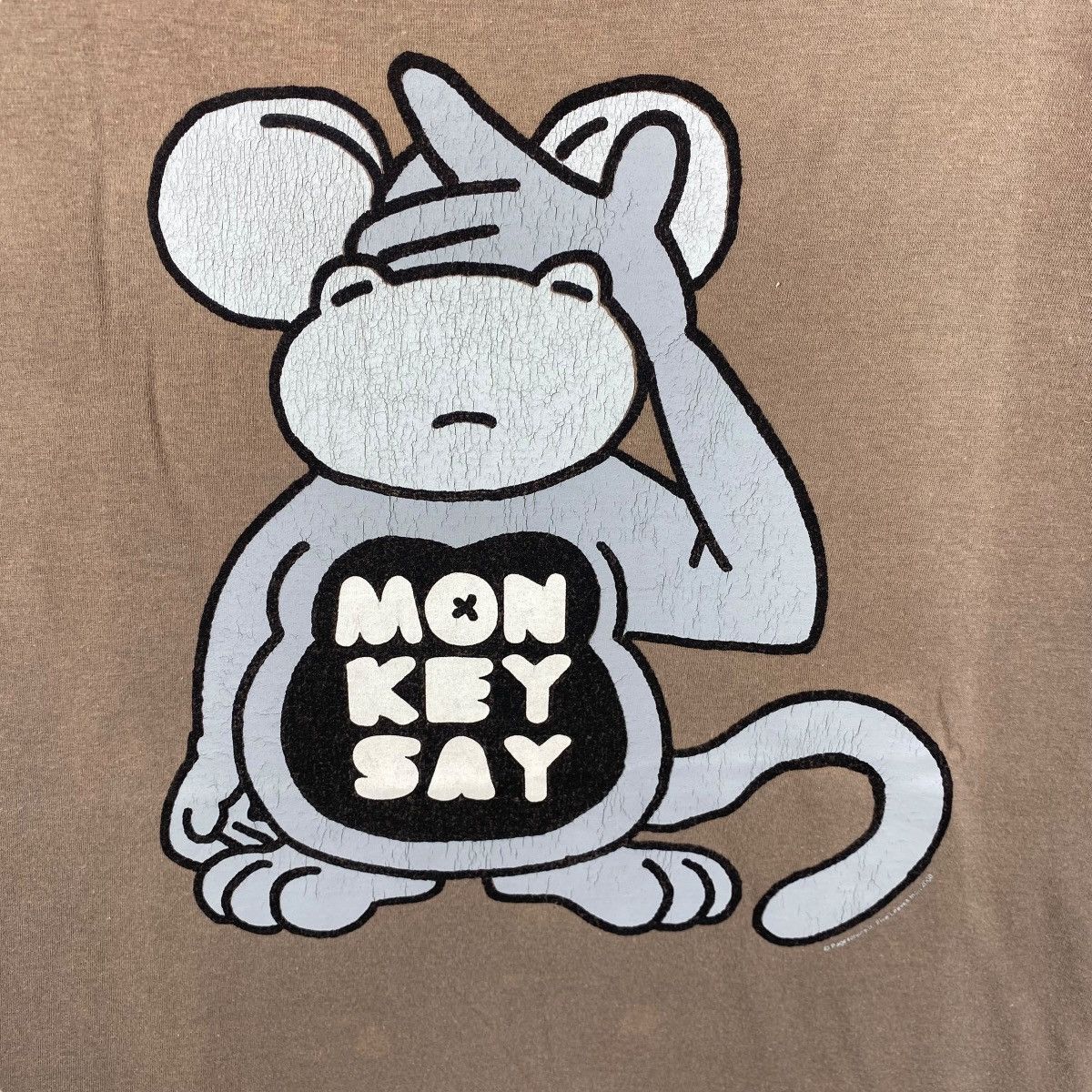 Beams Plus Japanese Brand BEAMS Mon Key Say Graphic Faded Tee Shirt Size US M / EU 48-50 / 2 - 2 Thumbnail
