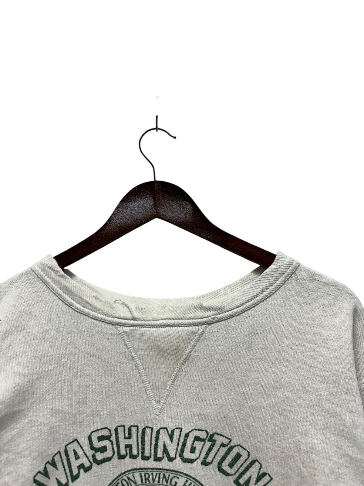 Vintage Vintage 50s Single V Washington Irving School Distressed Size US S / EU 44-46 / 1 - 4 Thumbnail