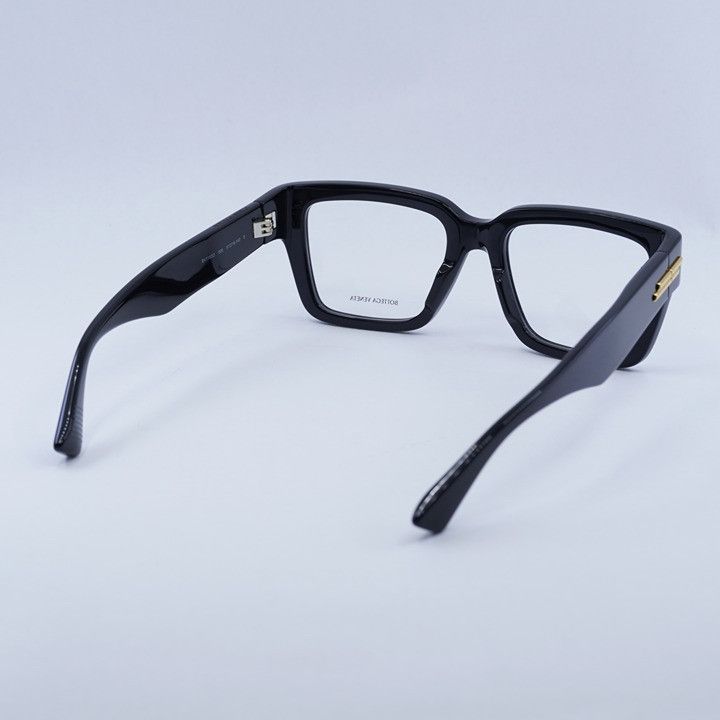 Bottega Veneta Bottega Veneta BV1153O 005 Eyeglasses Black 51mm Square Size ONE SIZE - 4 Thumbnail