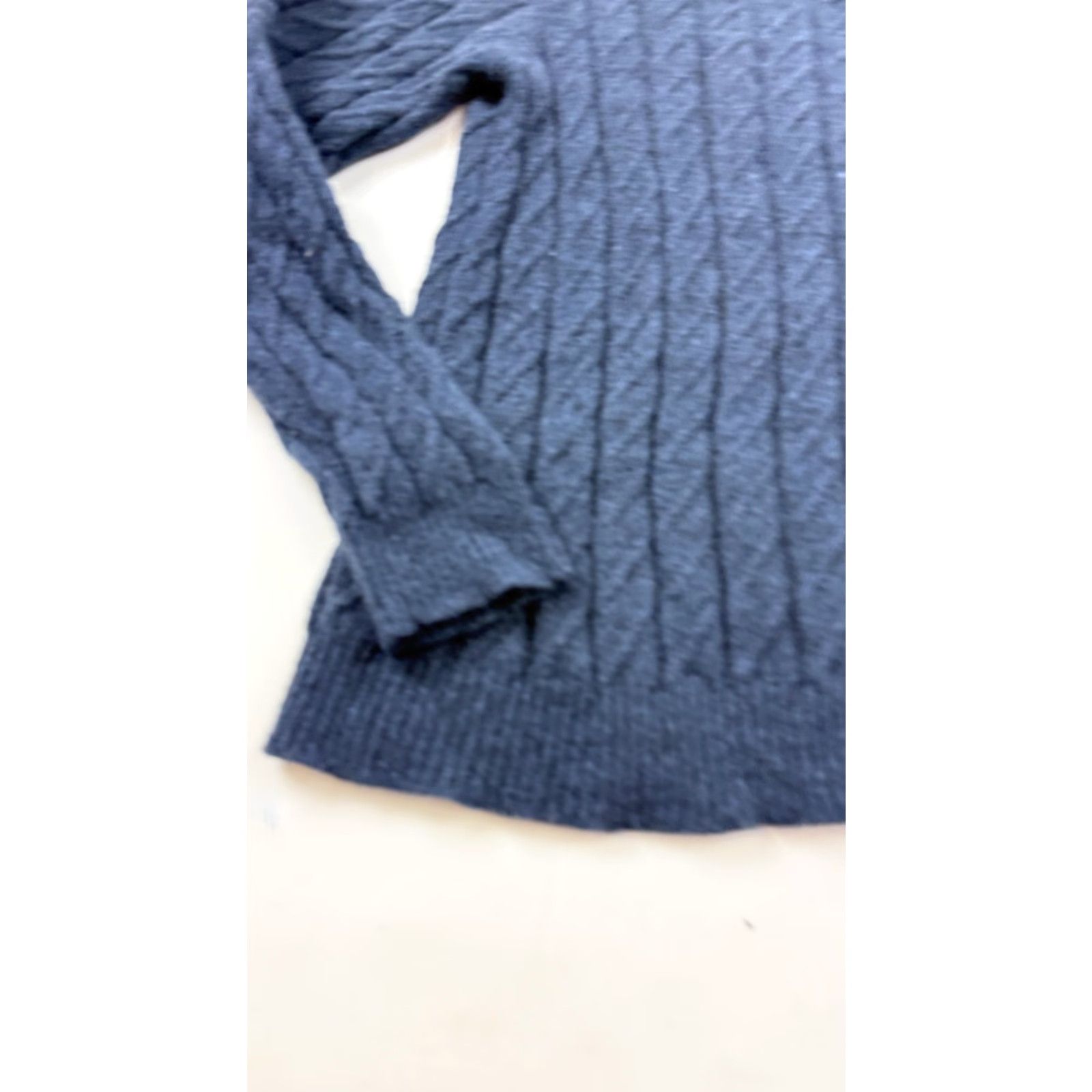 Eddie Bauer Eddie Bauer Sweater Mens M Blue 100% Lambswool Cable Crewneck Pullover Pullover - Cable Knit Knit Wool Casual Fall Winter Mens Size US M / EU 48-50 / 2 - 3 Thumbnail