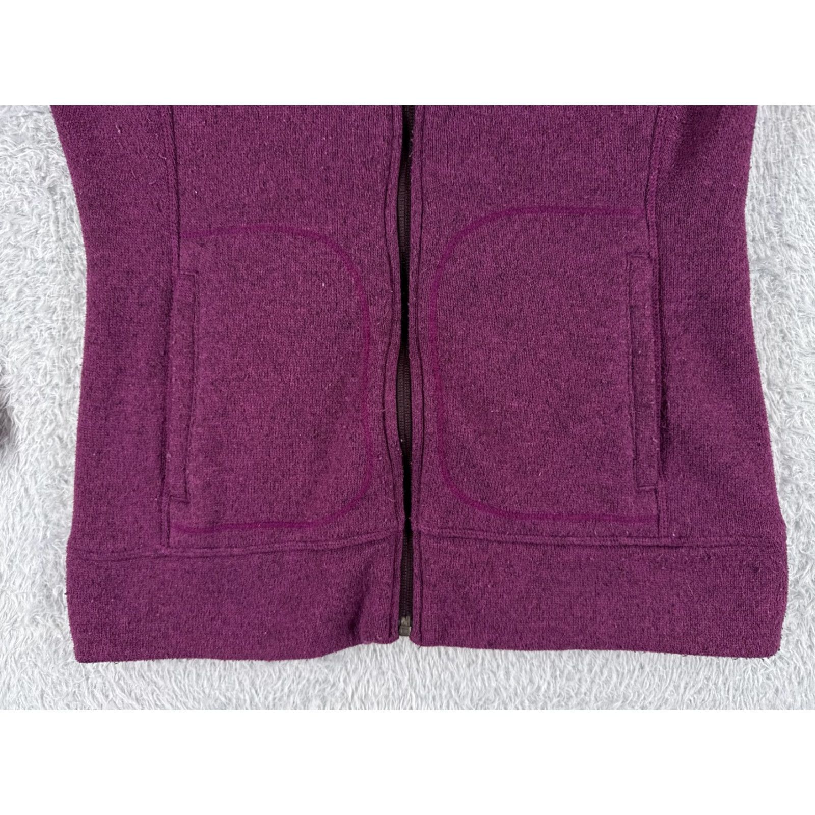 The North Face The North Face Jacket Women Small Purple Knit Shell Fleece Lined Polyester Mock Size L / US 10 / IT 46 - 5 Thumbnail