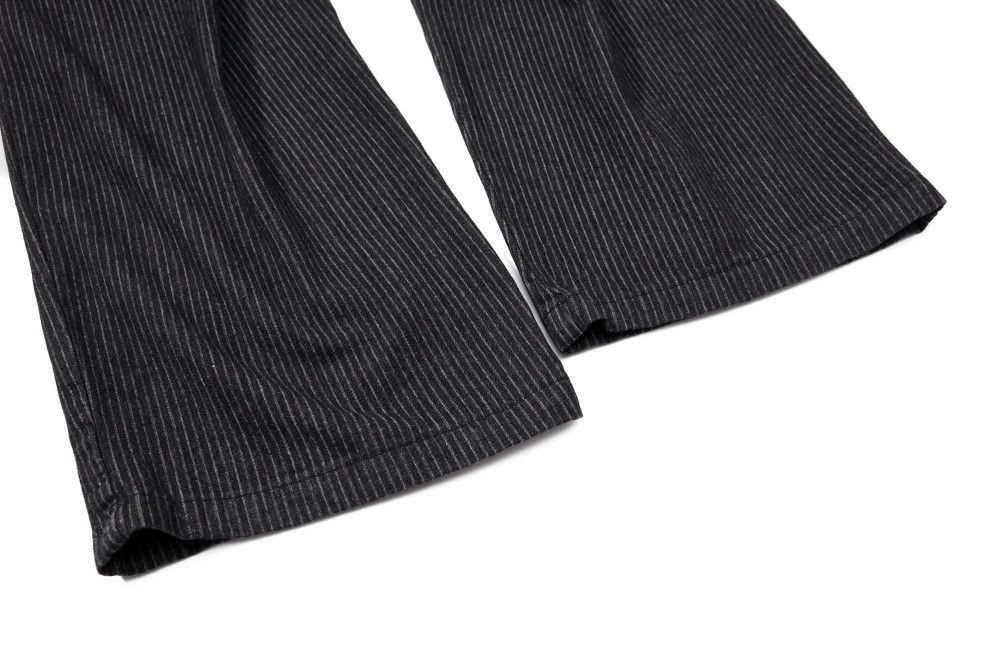 Jean Men's Loose American Retro Vertical Striped Curved Jeans Size US 32 / EU 48 - 6 Thumbnail