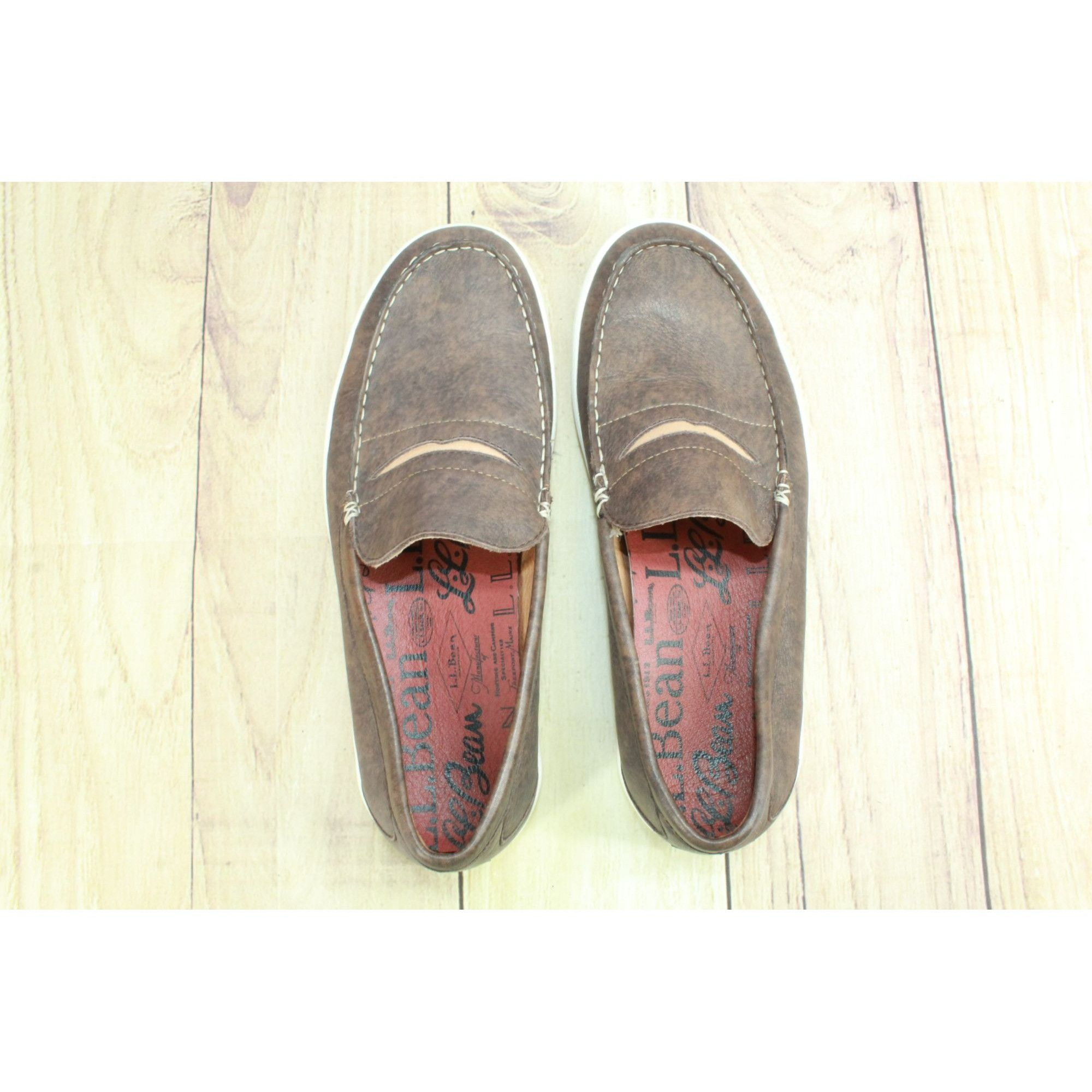 Leather LL Bean Mountainville Men's Slip On Penny Loafer Shoes Size US 11 / EU 44 - 7 Thumbnail