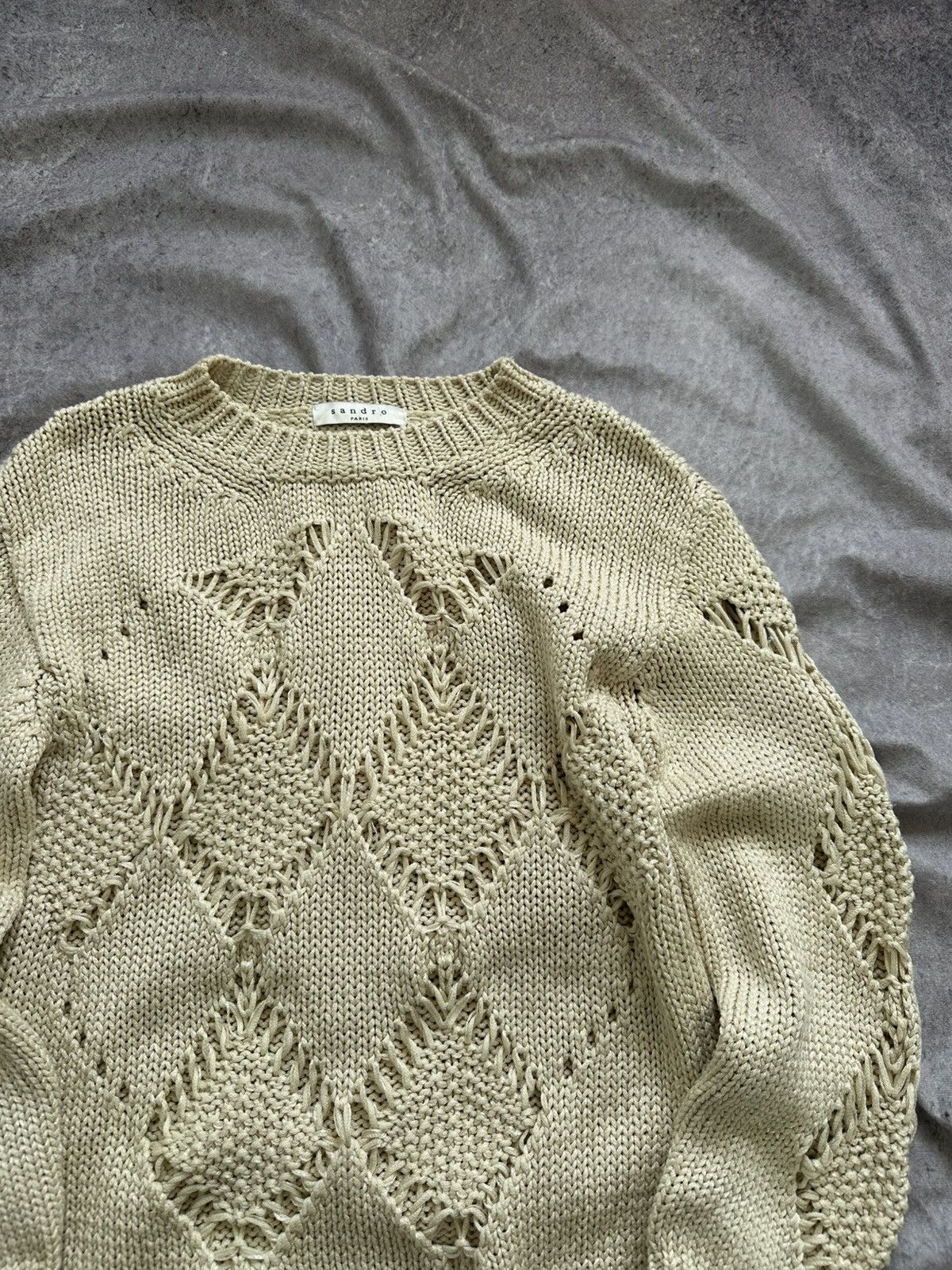 Sandro Sandro Beige Woman Sweater Size M / US 6-8 / IT 42-44 - 3 Thumbnail