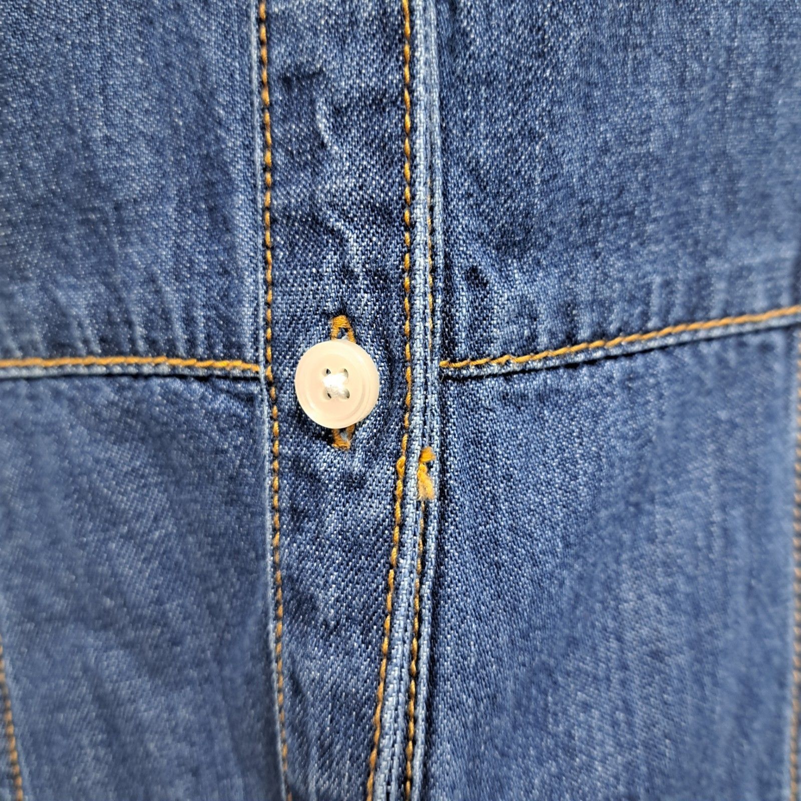Veronica Beard Veronica Beard Jeans Button Front Closure Cap Sleeve Tiered Size M / US 6-8 / IT 42-44 - 8 Thumbnail