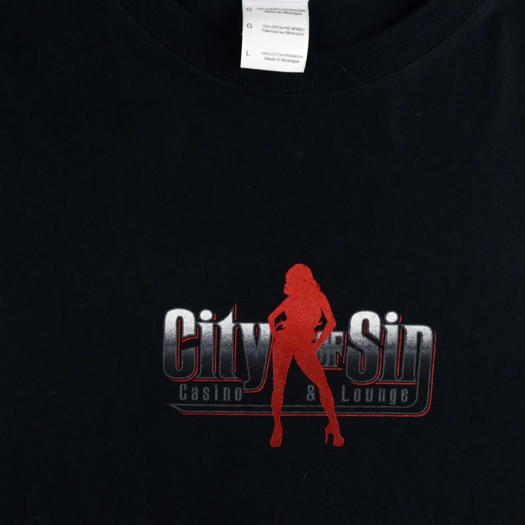 Vintage City of Sin Casino & Lounge Shirt Men Large Black City Brand: Casino T-Shirt Short Sleeve Adult Mens LV Las Vegas Size US L / EU 52-54 / 3 - 5 Thumbnail