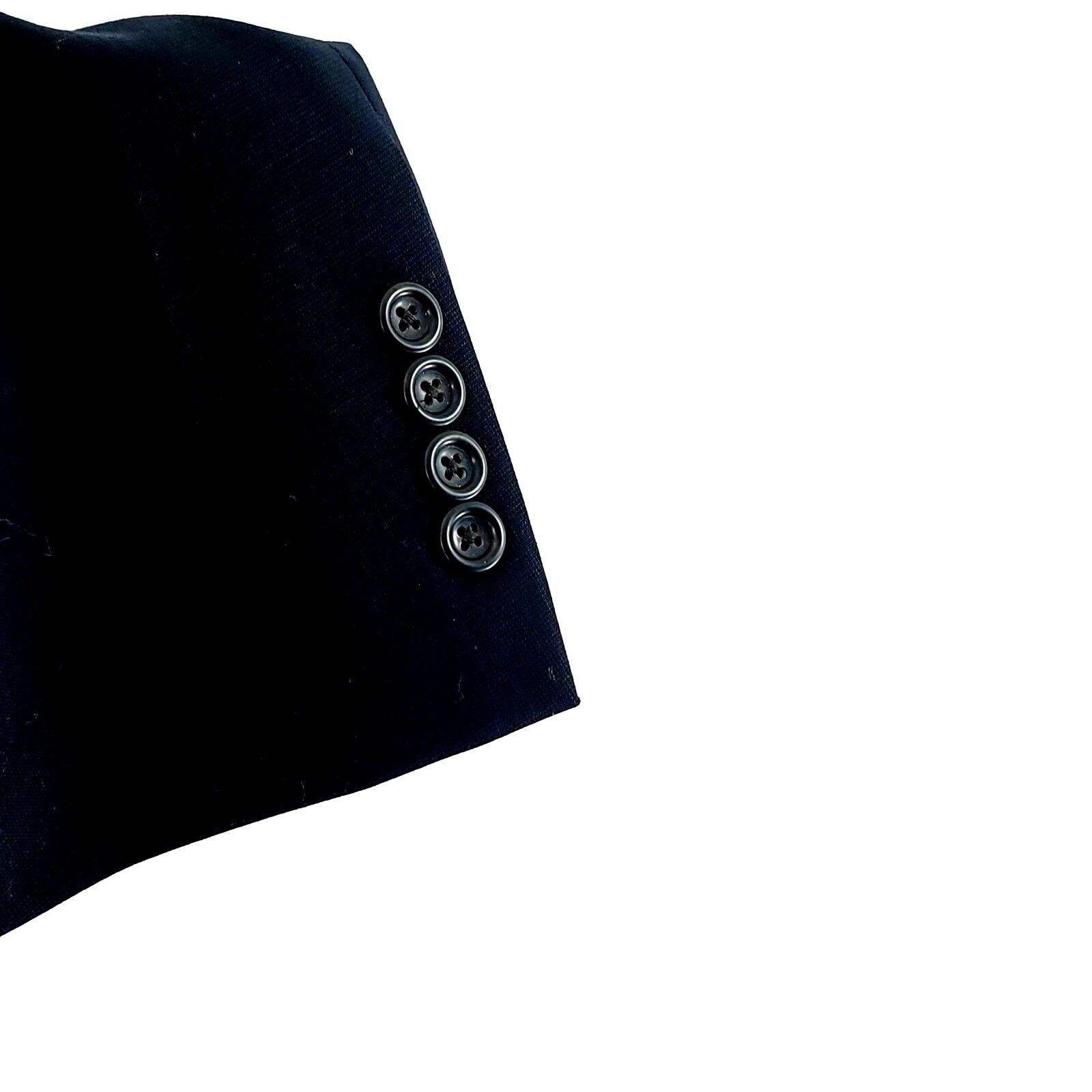 Pronto Uomo Pronto Uomo Wool Blue 2 Button Blazer Measures 44R Tagged 44 Size 44R - 4 Thumbnail