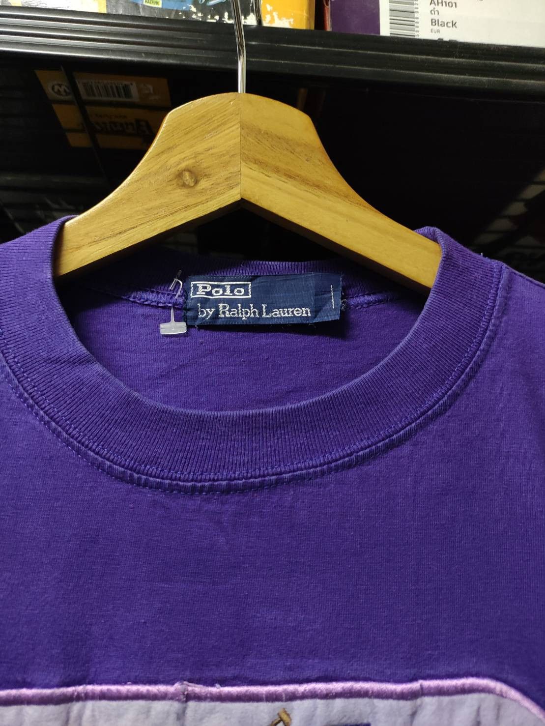 Polo Ralph Lauren Vtg 90's Polo Ralph Lauren Embroidery Pattern Logo T-Shirt Size US L / EU 52-54 / 3 - 10 Thumbnail