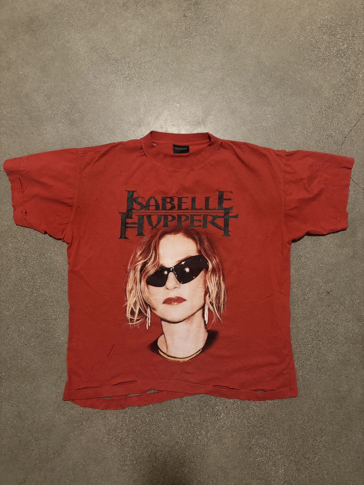 [BALENCIAGA]Isabelle Boxy T-shirt イザベル ボクシー Tシャツ Isabelle Boxy T-shirt in Faded Red | Balenciaga US