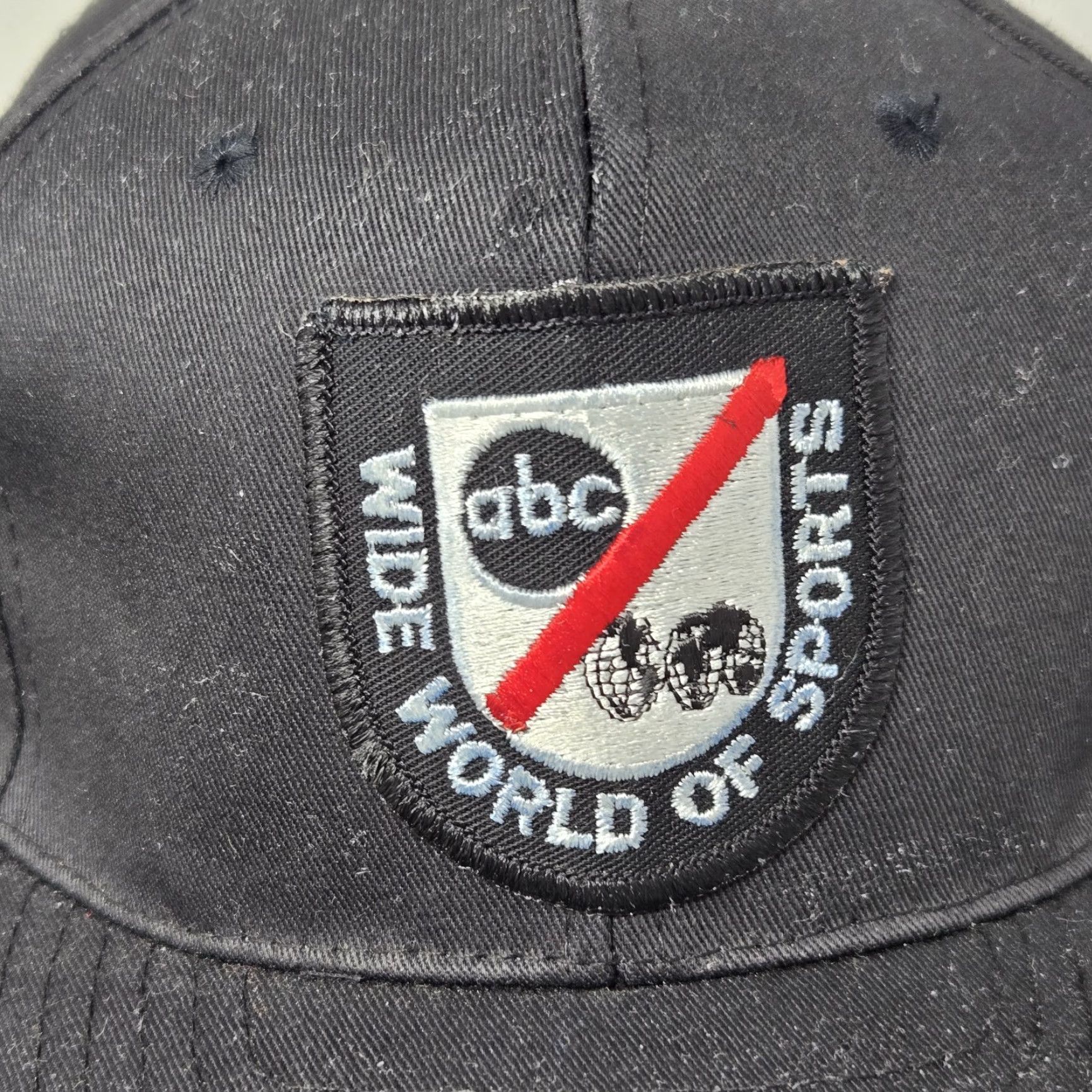 Vintage VINTAGE ABC World Of Sports Snapback Hat Black Embroidered Retro 90s Size ONE SIZE - 6 Thumbnail