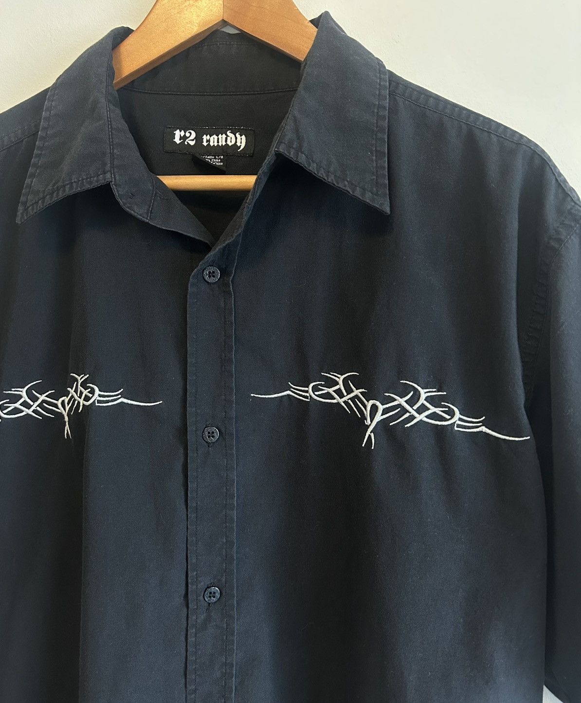 Other Vintage 90s Y2K Embroidered Tribal R2 Randy River Button Up Size US L / EU 52-54 / 3 - 5 Thumbnail