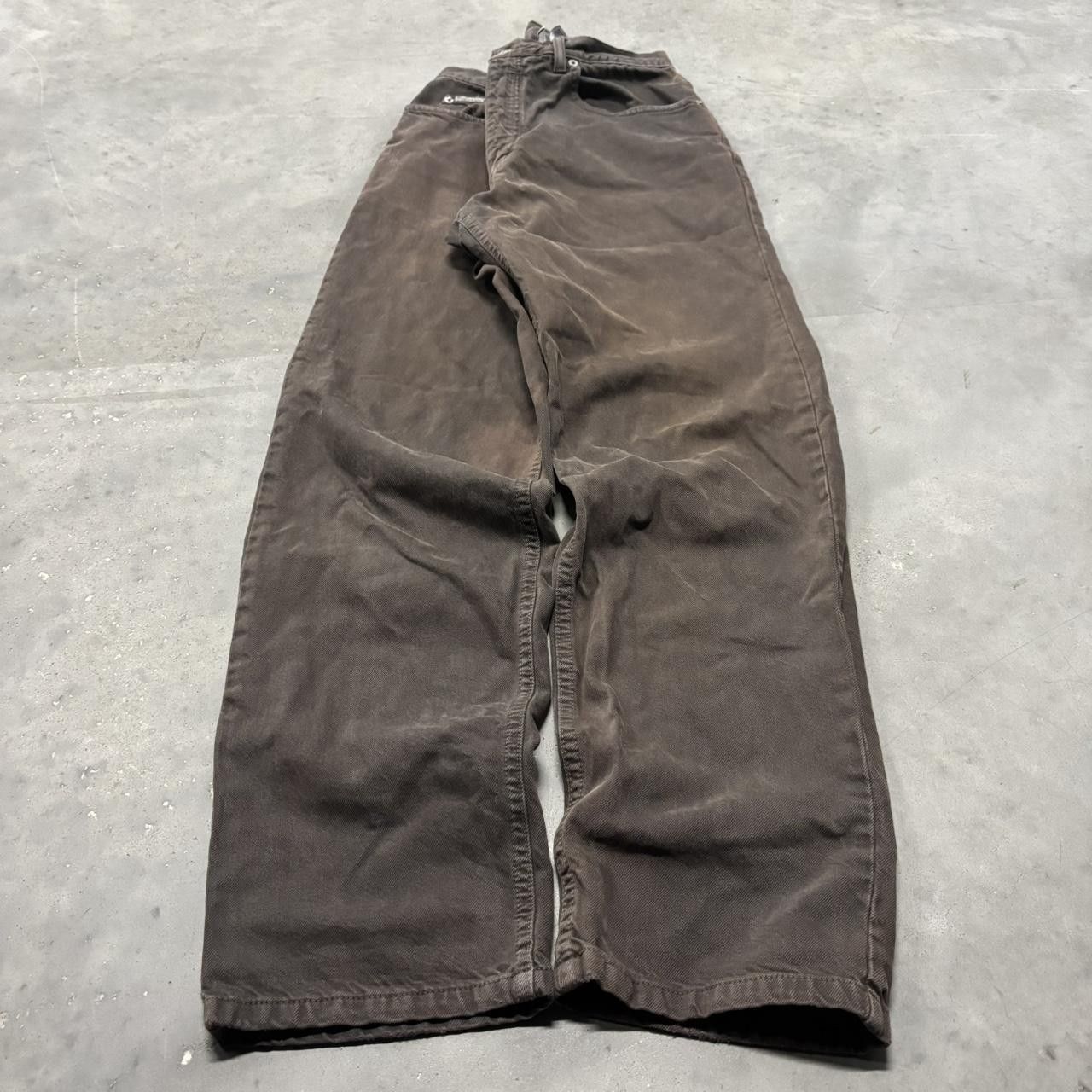 Calvin Klein × Vintage Crazy Vintage Y2K/2000s Grunge Faded Brown Calvin Klein Casual Pants! Size US 30 / EU 46 - 3 Thumbnail