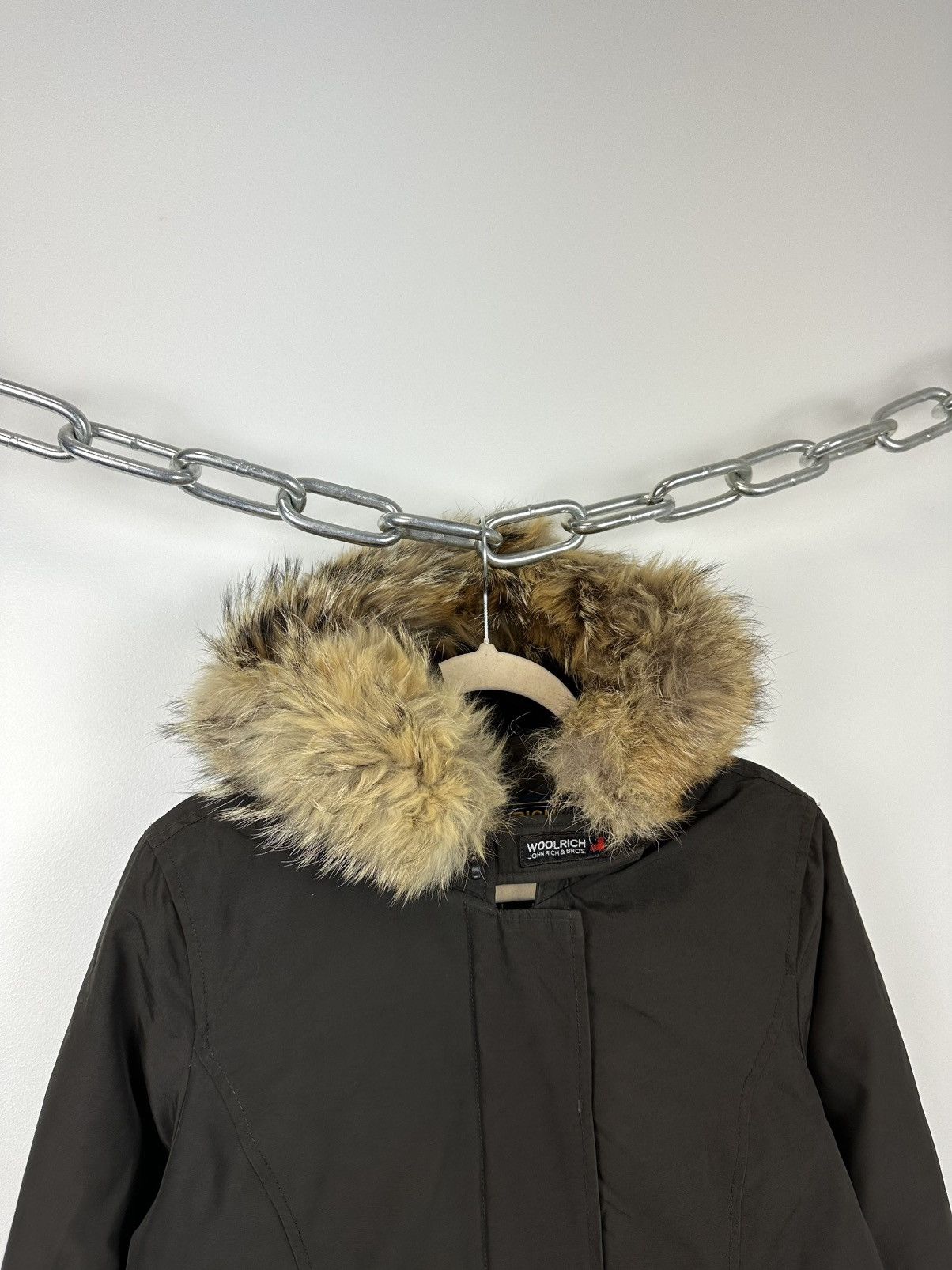 Woolrich Woolen Mills Vintage Woolrich Women's Real Fur Down Arctic Parka Jacket Size L / US 10 / IT 46 - 5 Thumbnail