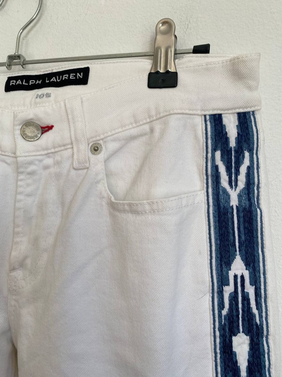 Ralph Lauren Ralph Lauren Jeans W28 90s Ikat Side Stripes BlackLabel Size 28" / US 6 / IT 42 - 4 Thumbnail