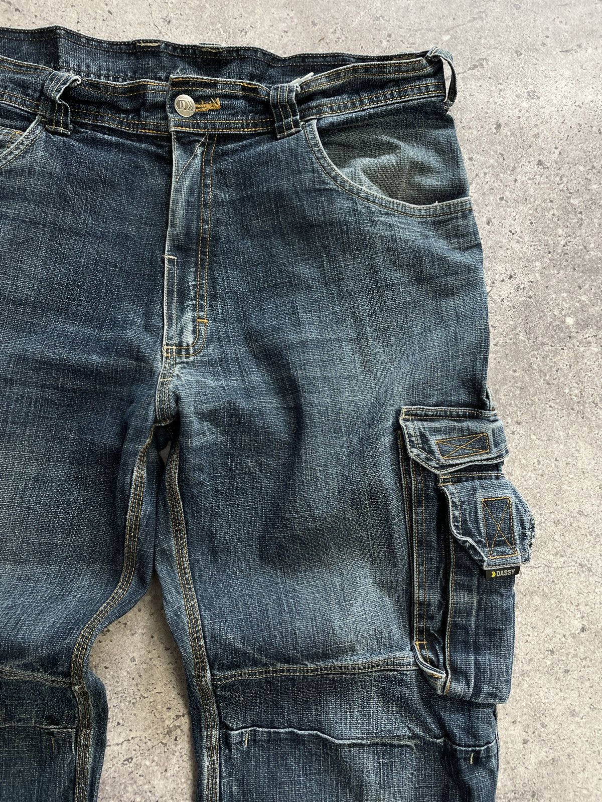 Diesel Vintage 00s Distressed Avant Garde Diesel Cargo Jeans Pants Size US 33 - 6 Thumbnail