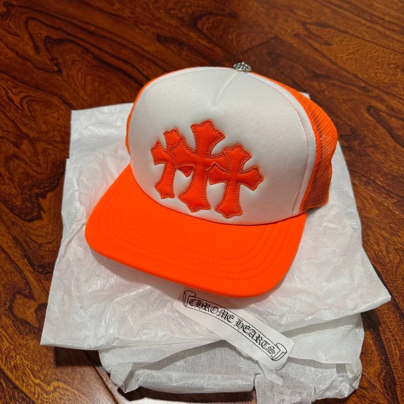 Chrome Hearts Orange Baseball Cap