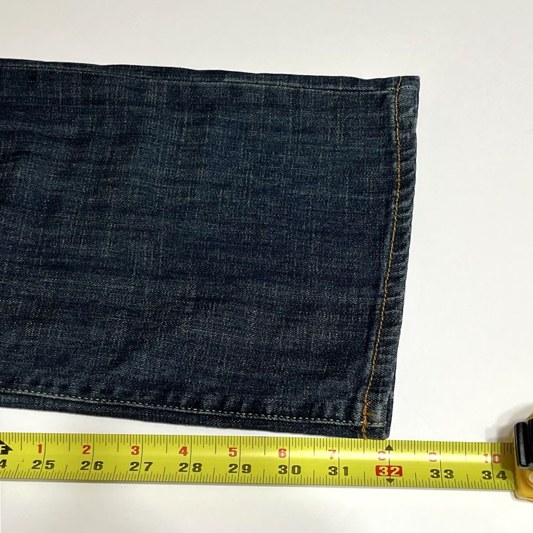 Lucky Brand Lucky Brand 361 Vintage Straight Jeans Mens Dark Wash 38x32 Denim Button Zip 5-Pocket Logo Preppy Classic Regular Blue Cotton Blend Fashion Streetwear Size US 38 / EU 54 - 6 Thumbnail