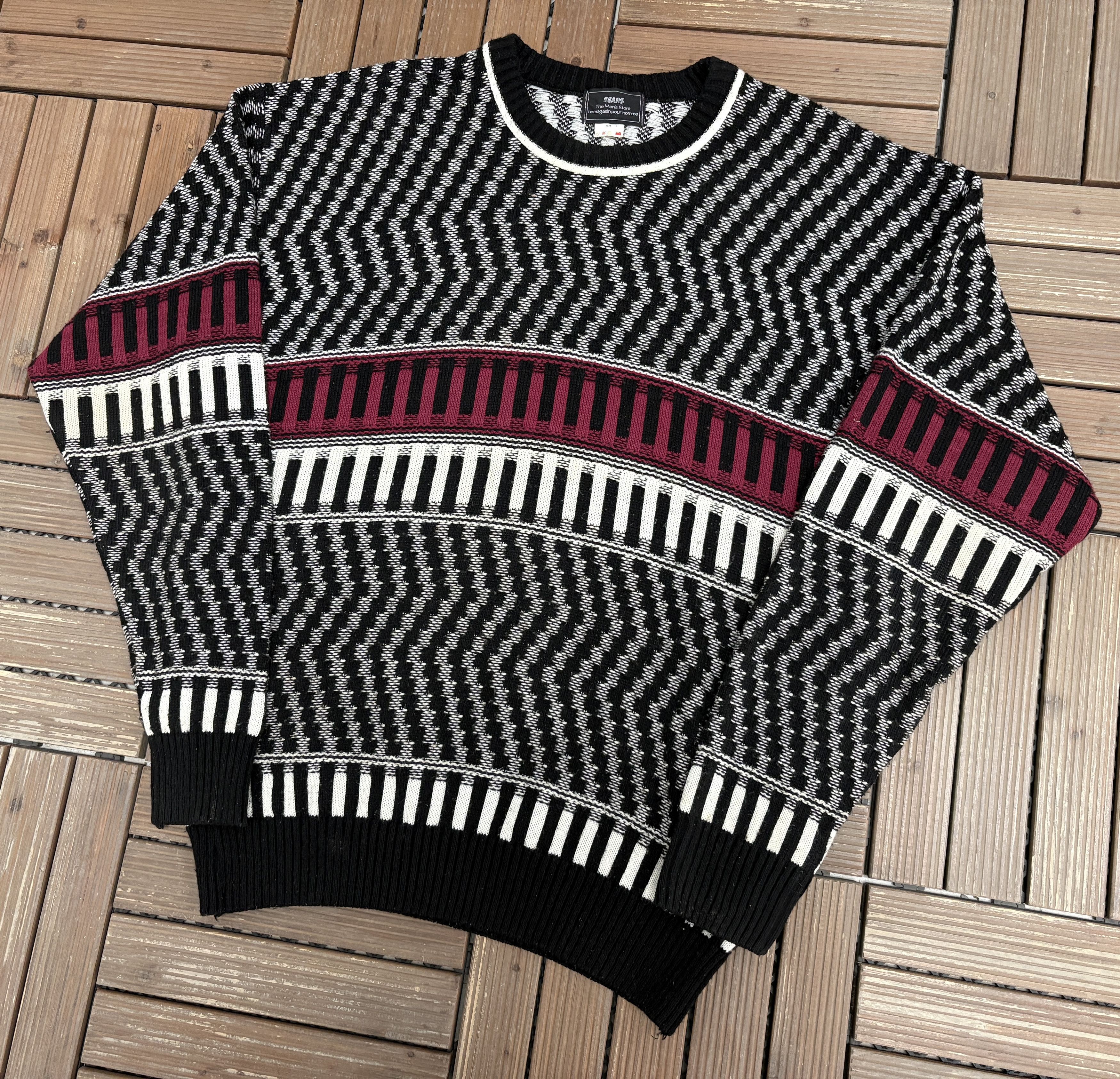 Sears Sears The Men's Store Vintage Knit Sweater Size US XL / EU 56 / 4 - 2 Thumbnail