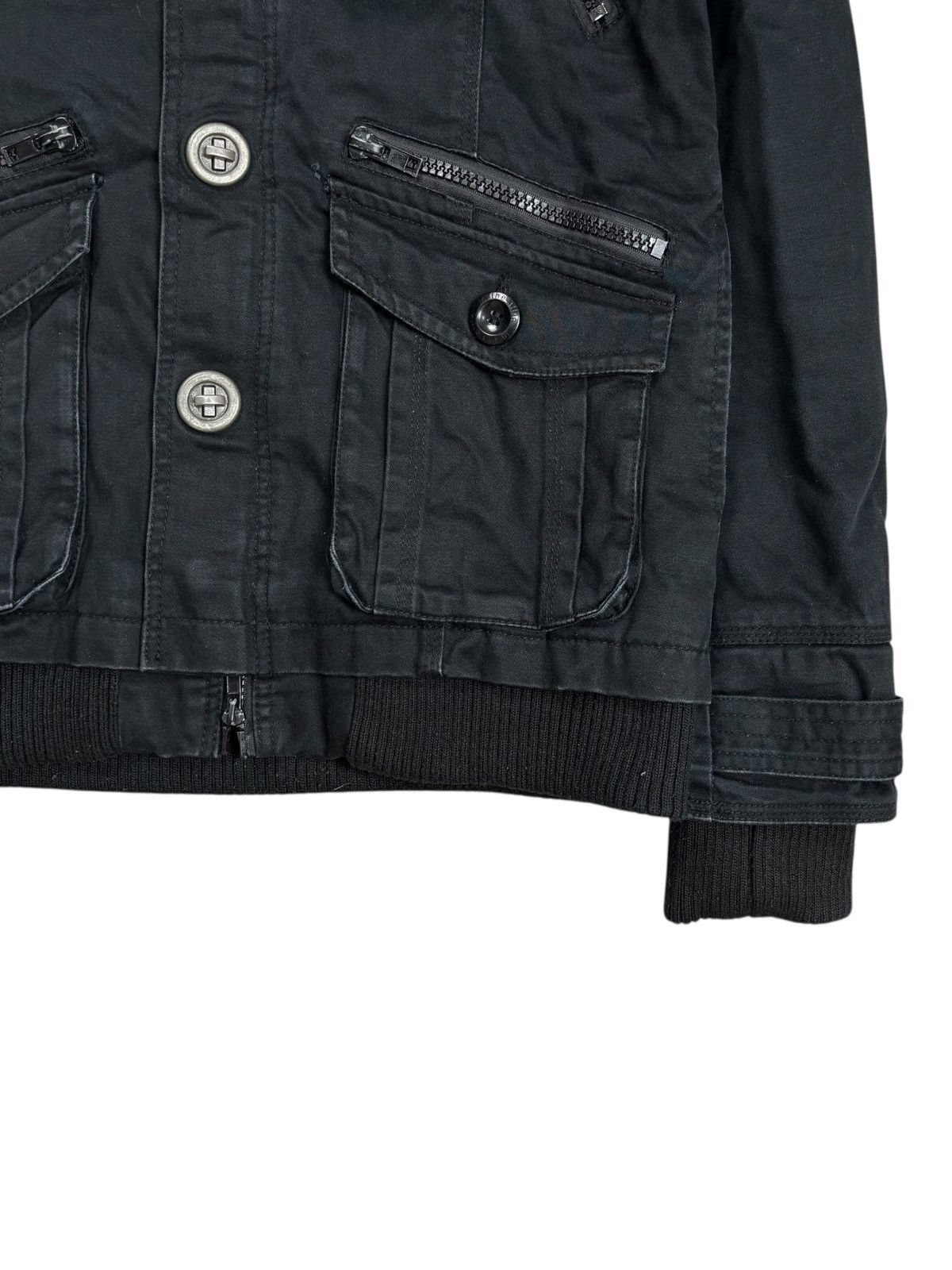 BUFFALO BOBS 2000s In The Attic - Fur Hoodie Cargo Jacket Size US M / EU 48-50 / 2 - 6 Thumbnail